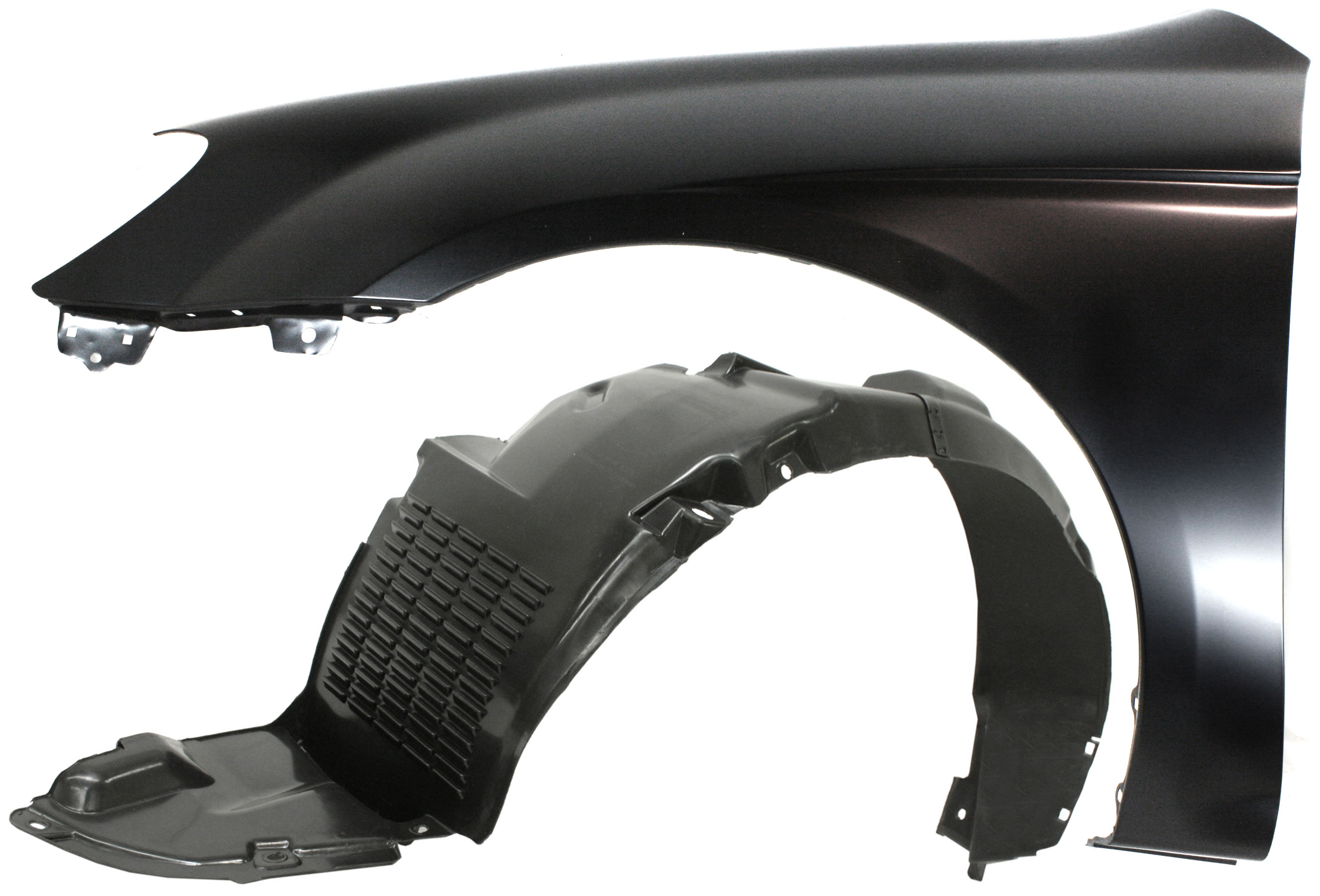 AM SPECTRA 04-09 FENDER LH 2 pc Kit Primed with Fender Liner SKU KIT 080817-190 Partslink KI1240118 KI1250110 OEM 663112F010-868112F000