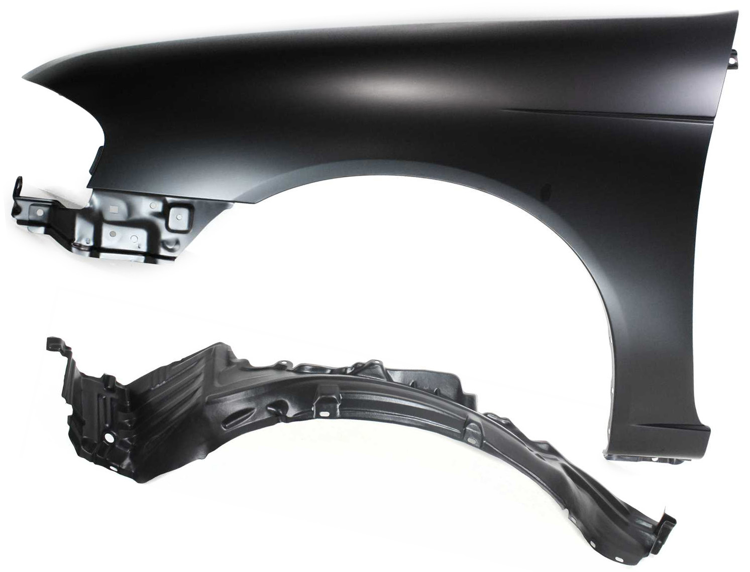 AM SENTRA 00-06 FRONT FENDER LH 2 pc Kit Primed with Fender Liner SKU KIT 080817-194 Partslink NI1240168 NI1248106 OEM F31015M030-638434Z800