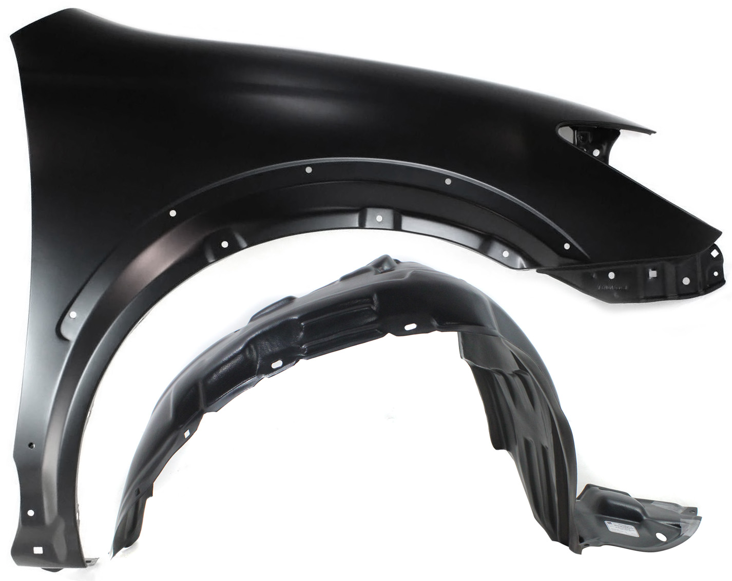 AM VIBE 03-08 FRONT FENDER RH 2 pc Kit Primed with Fender Liner SKU KIT 080817-197 Partslink GM1241313 GM1249130 OEM 88969694-88969696