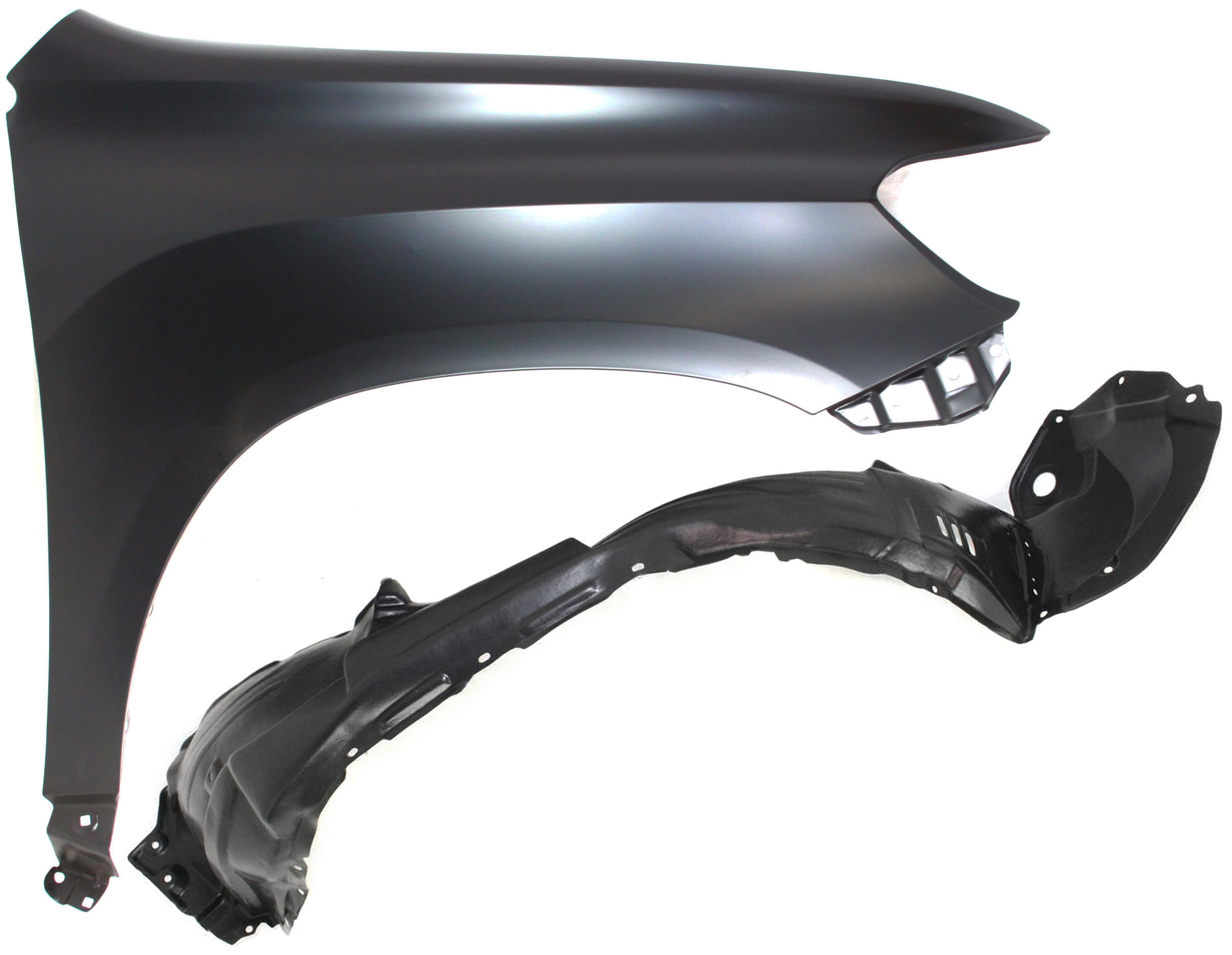 AM HIGHLANDER 08-10 FRONT FENDER RH 2 pc kit with Fender Liner SKU KIT 080817-200 Partslink TO1241219 TO1249150 OEM 538010E040-538050E040