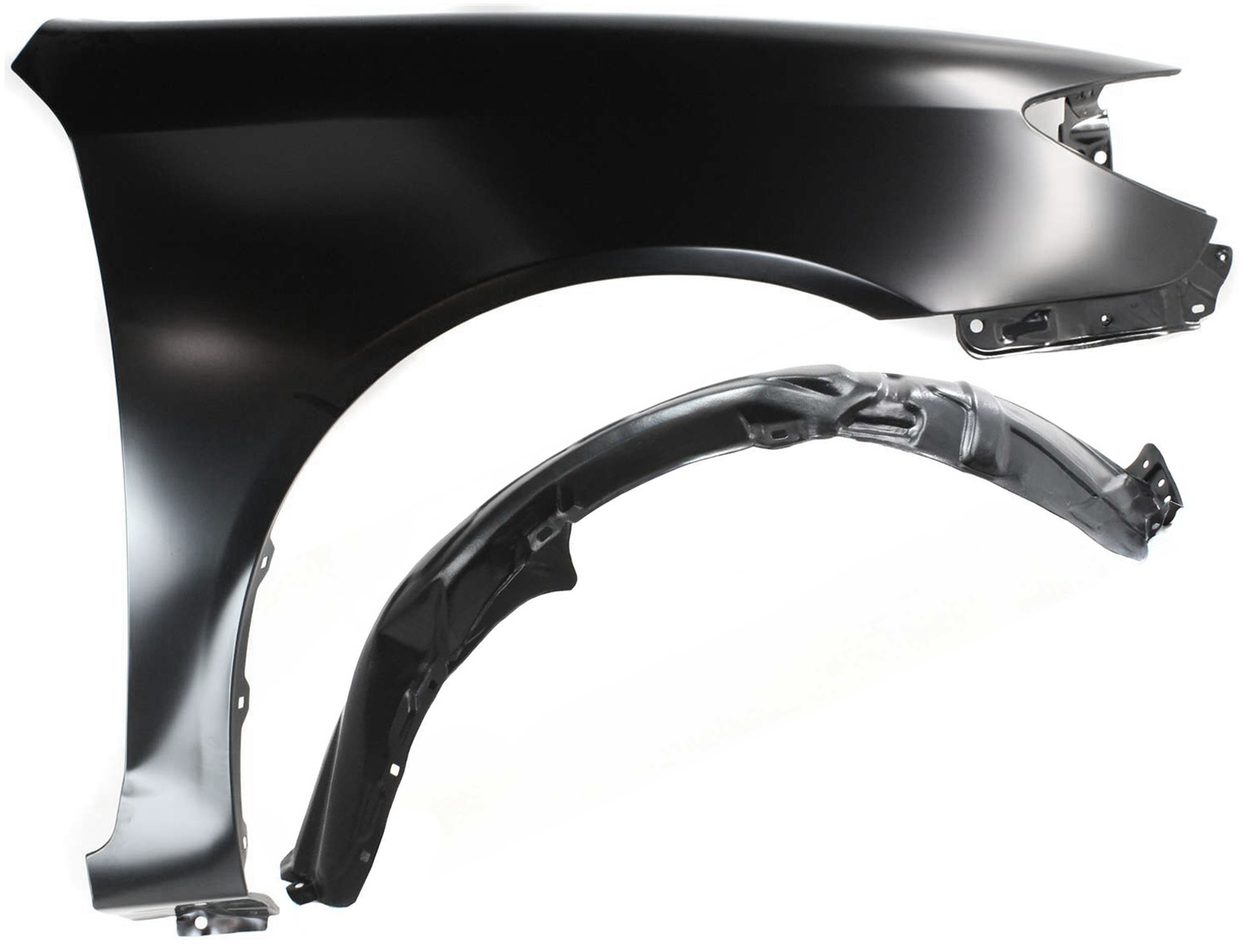 AM CAMRY 02-06 FRONT FENDER RH 2 pc Kit Primed w Fender Liner SKU KIT 080817-202 Partslink TO1241184 TO1249116 OEM 53801AA020-53875AA011