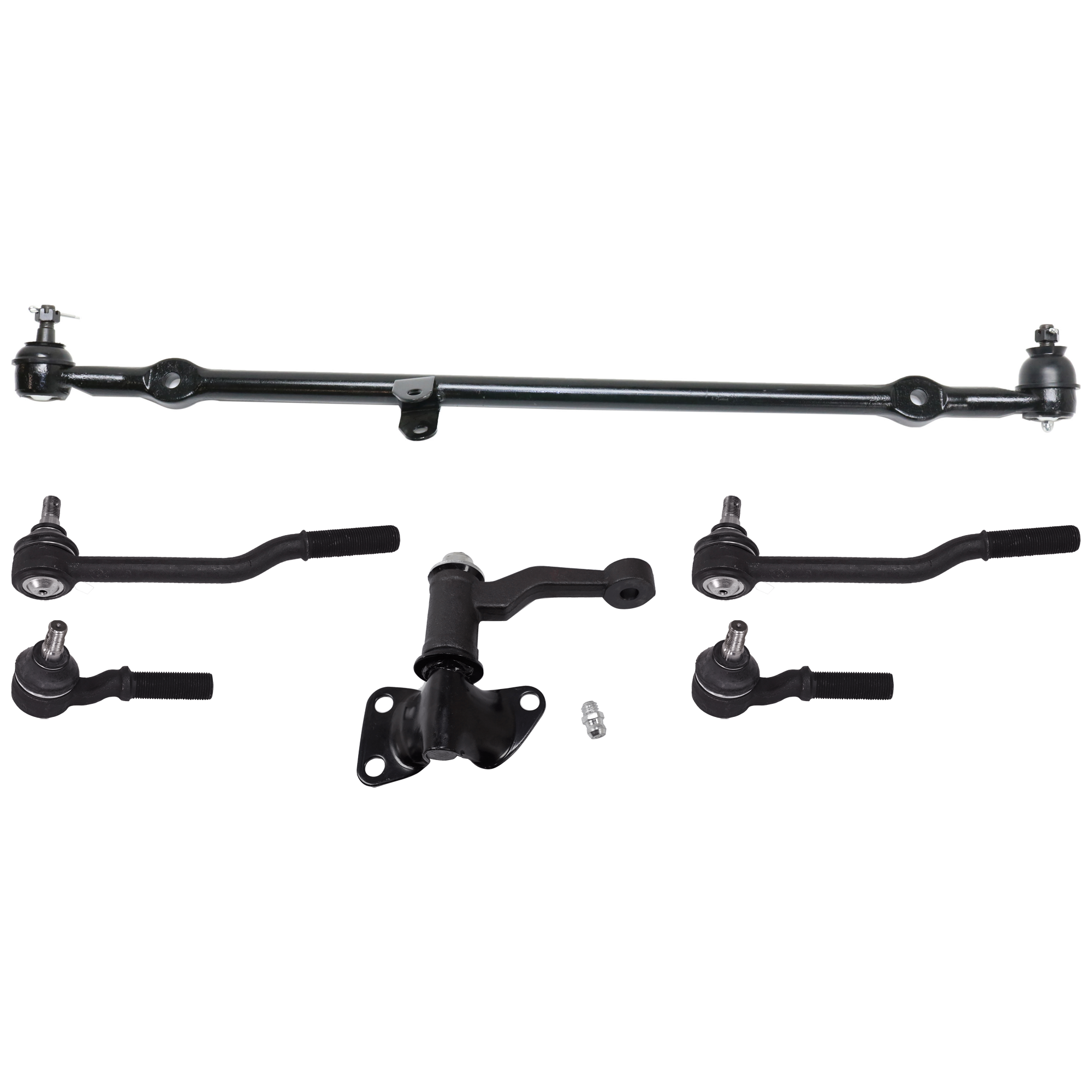 AM D21-86-94 PICKUP 95-97 FRONT SUSPENSION KIT 6 pc Kit with Center Link Idler Arm and Tie Rod End SKU KIT 080824-11 OEM 1014233-1351008-2724176-402