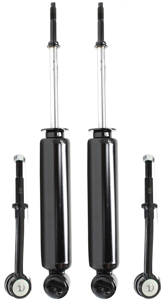 AM DAKOTA 97-04 DURANGO 99-03 FRONT SUSPENSION KIT RH AND LH 4 pc kit with Shock Absorbers and Sway Bar Links SKU KIT 080917-14 OEM 22046455-22046456-18198-265134