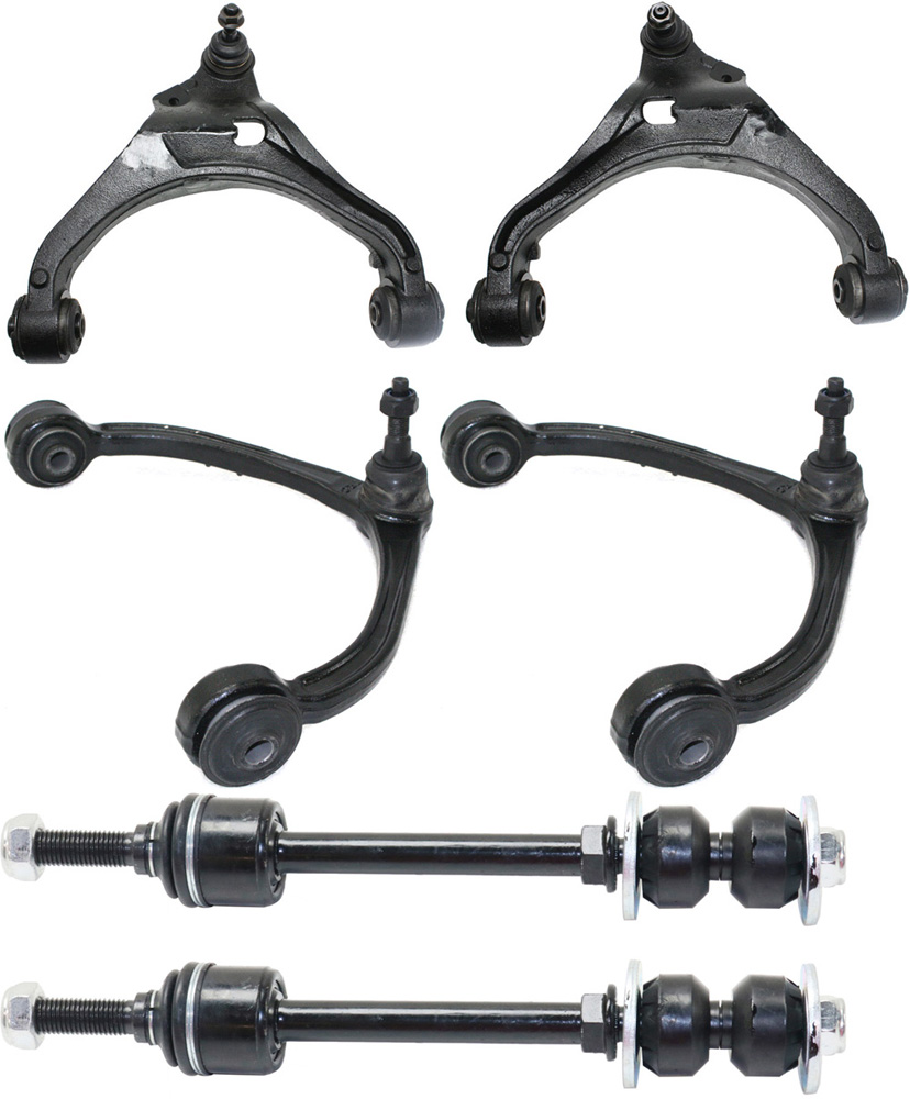 AM DAKOTA 05-11 CONTROL ARM KIT Set of 6 Front RH and LH with Sway Bar Link SKU KIT 080917-30 OEM 52855107AB 52855106AB 52855100