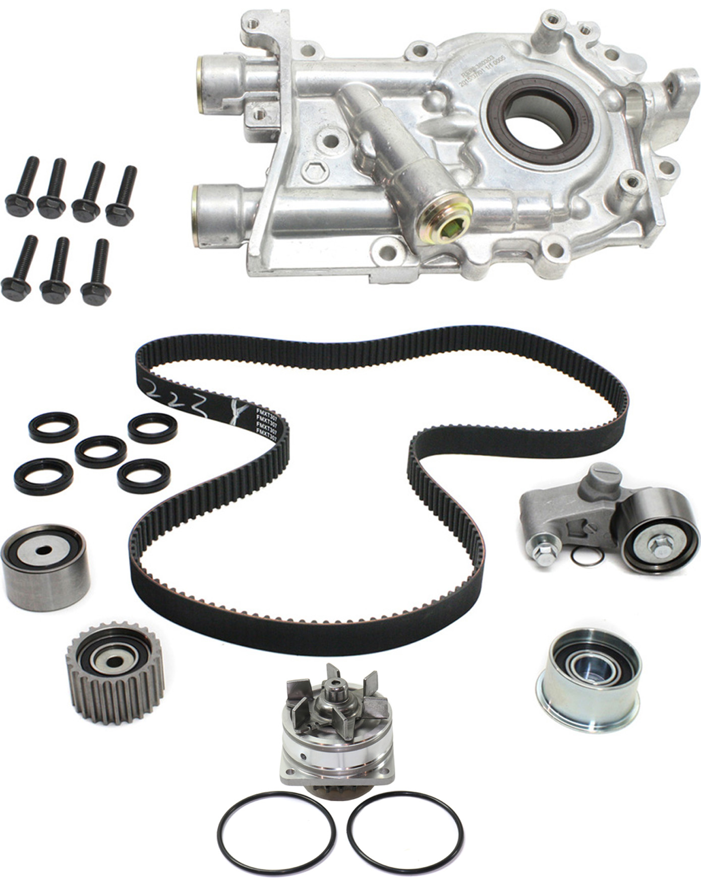 AM BAJA 03-06 LEGACY 00-05 TIMING BELT KIT 3 pc kit w Oil Pump and Water Pump SKU KIT 080917-93 OEM 291121-2523070 TB307K1 TCK3