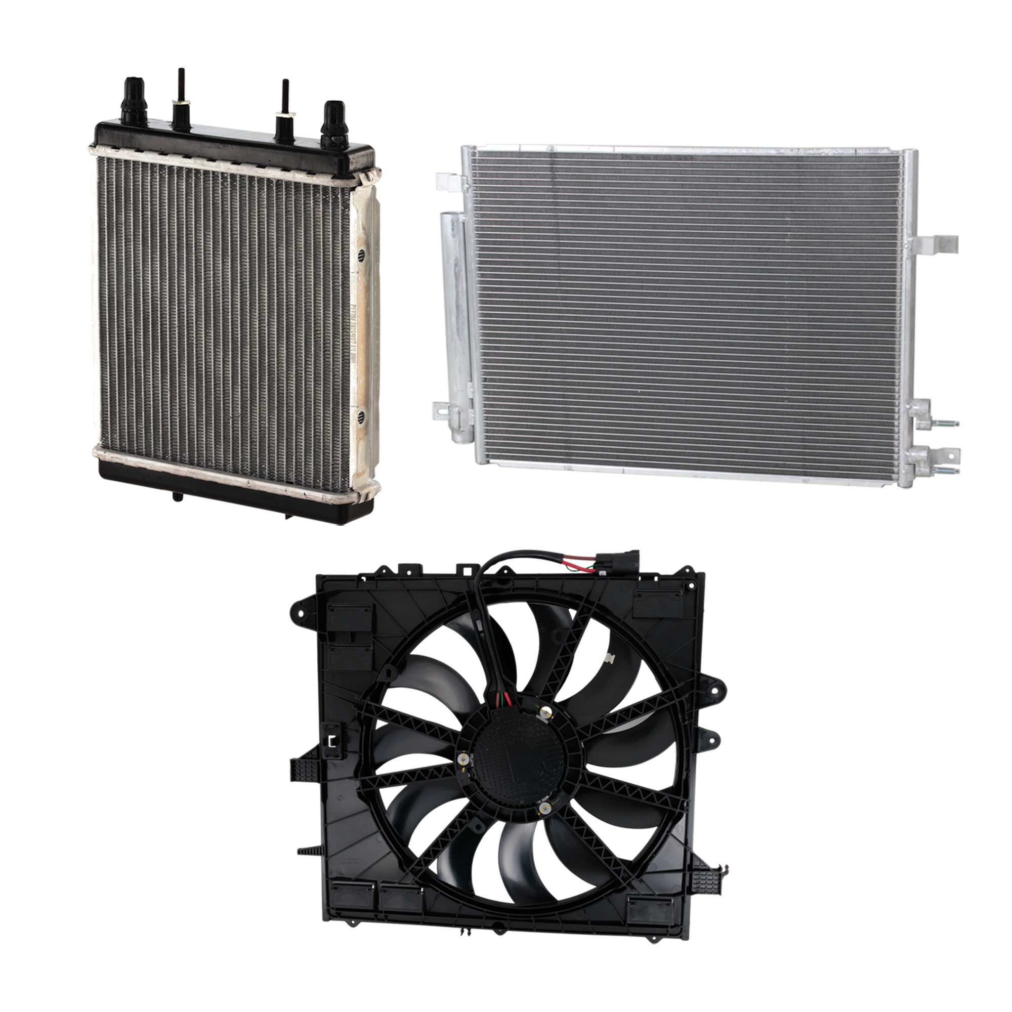AM CAMARO 21-24 A C CONDENSER RADIATOR COOLING FAN KIT 3 pc kit 6.2L Eng. 8 Cyl. SKU KIT 081024-09 Partslink GM3030321 GM3115340 GM3010585 OEM 23455461-84947859-84798306-855