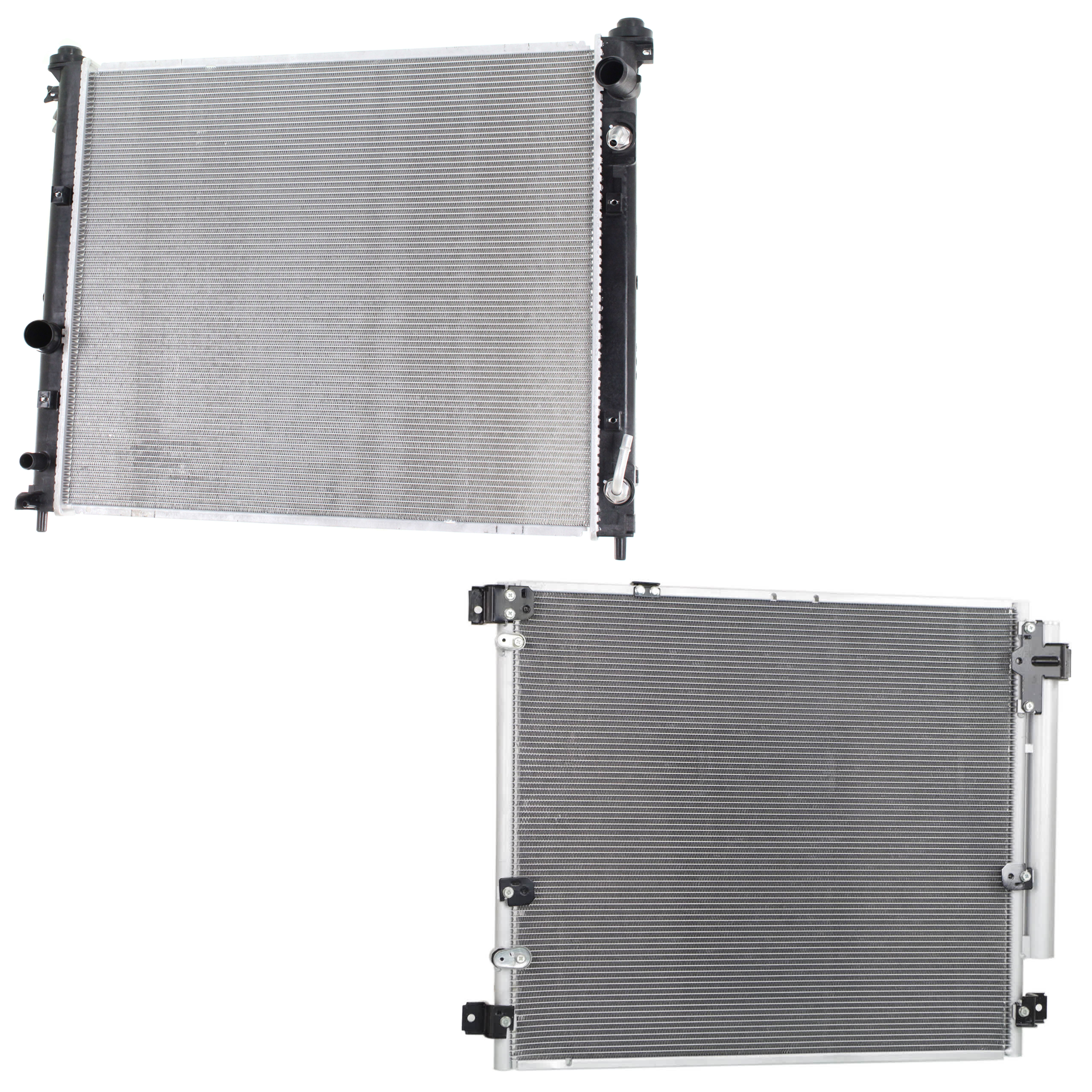 AM STS 07-09 A C CONDENSER RADIATOR KIT 2 pc kit 4.6L Eng. 8 Cyl. SKU KIT 081024-71 Partslink GM3030263 GM3010579 OEM 89022521-19130363
