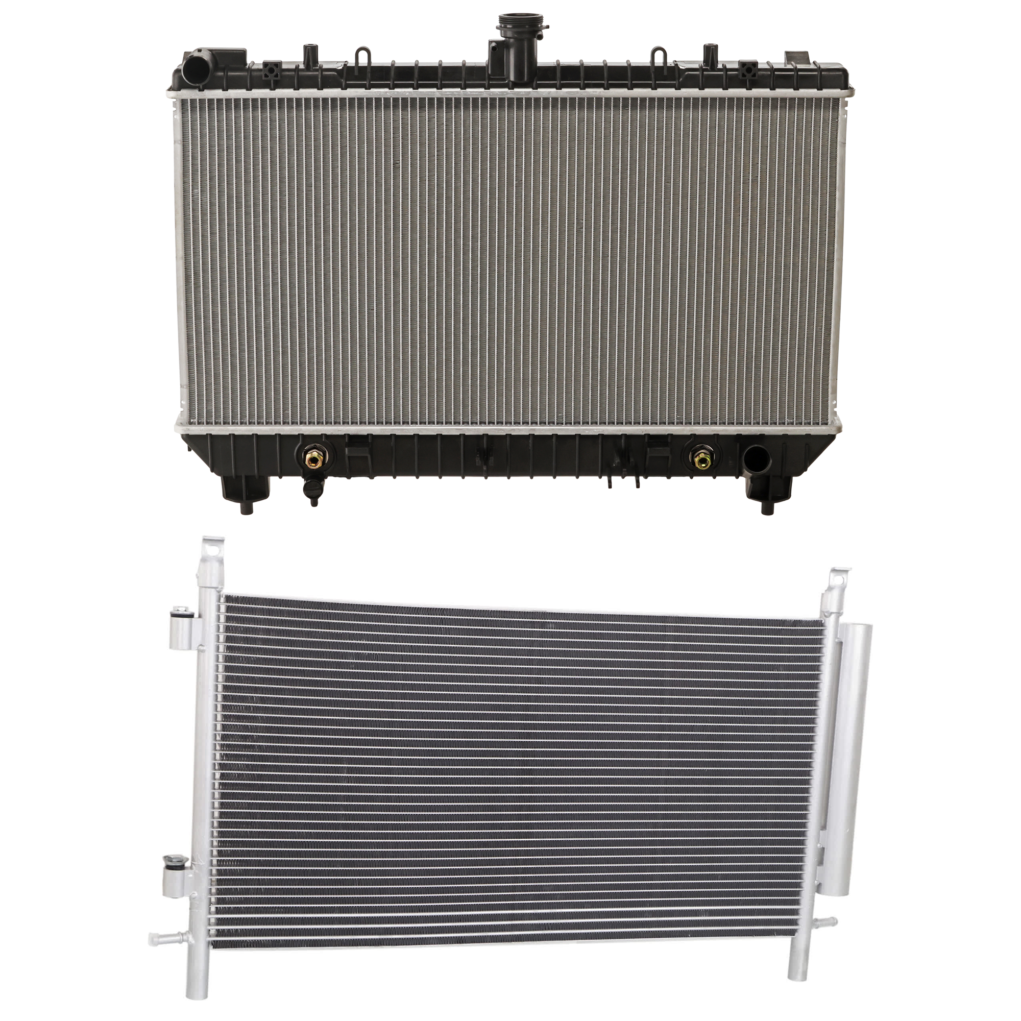 AM CAMARO 10-11 A C CONDENSER RADIATOR KIT 2 pc kit 6.2L Eng. 8 Cyl. SKU KIT 081024-73 Partslink GM3030286 GM3010535 OEM 20966055-92218352