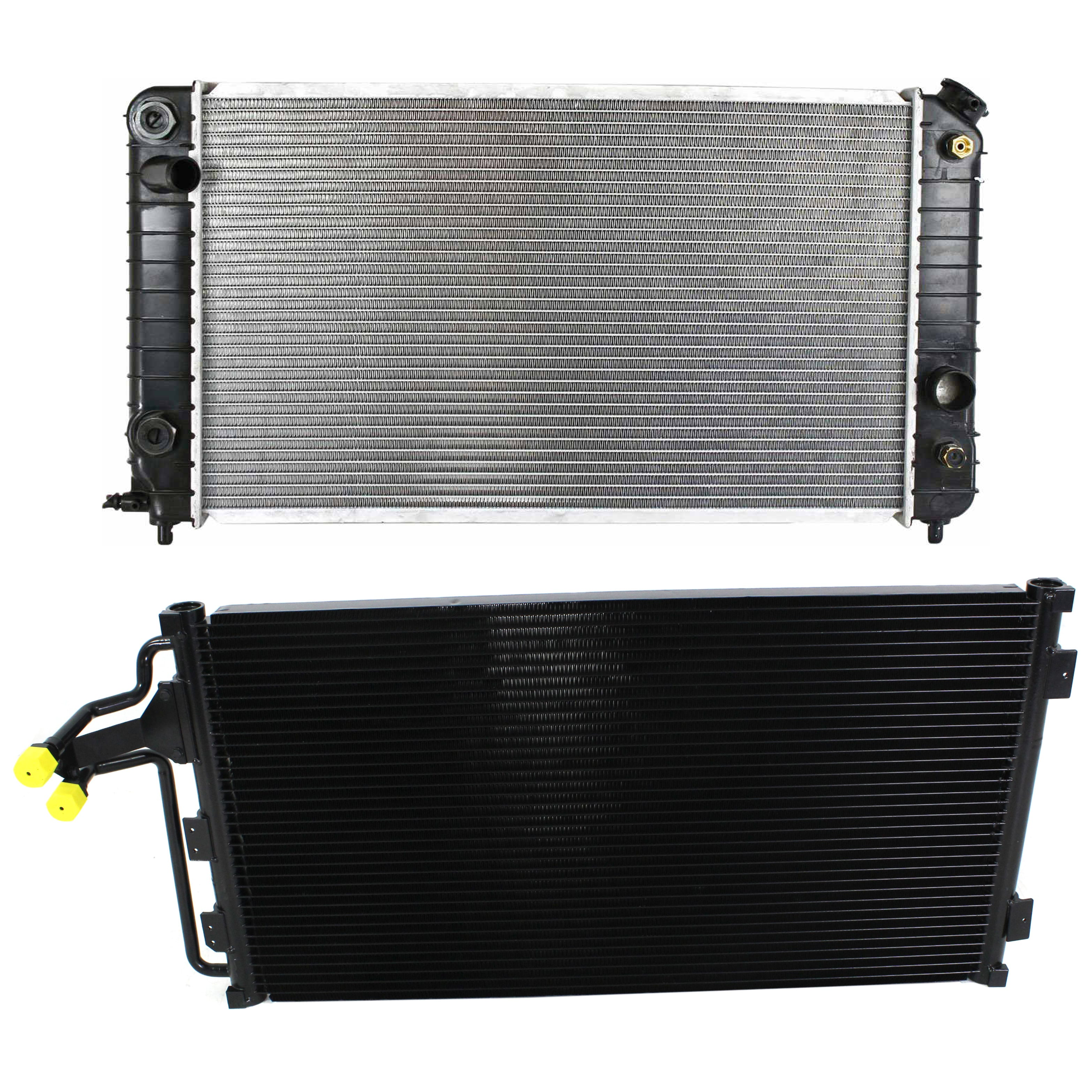 AM S10 SONOMA 94-95 A C CONDENSER RADIATOR KIT 2 pc kit 4.3L Eng. 6 Cyl. SKU KIT 081024-90 Partslink GM3030156 GM3010228 OEM 52474647-52462548