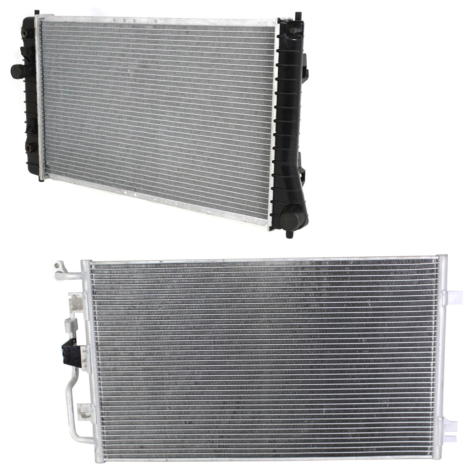 AM CAVALIER SUNFIRE 95-02 A C CONDENSER RADIATOR KIT 2 pc kit 2.2L 2.3L 2.4L Eng. 4 Cyl. SKU KIT 081024-91 Partslink GM3030137 GM3010181 OEM 52494197-89018667