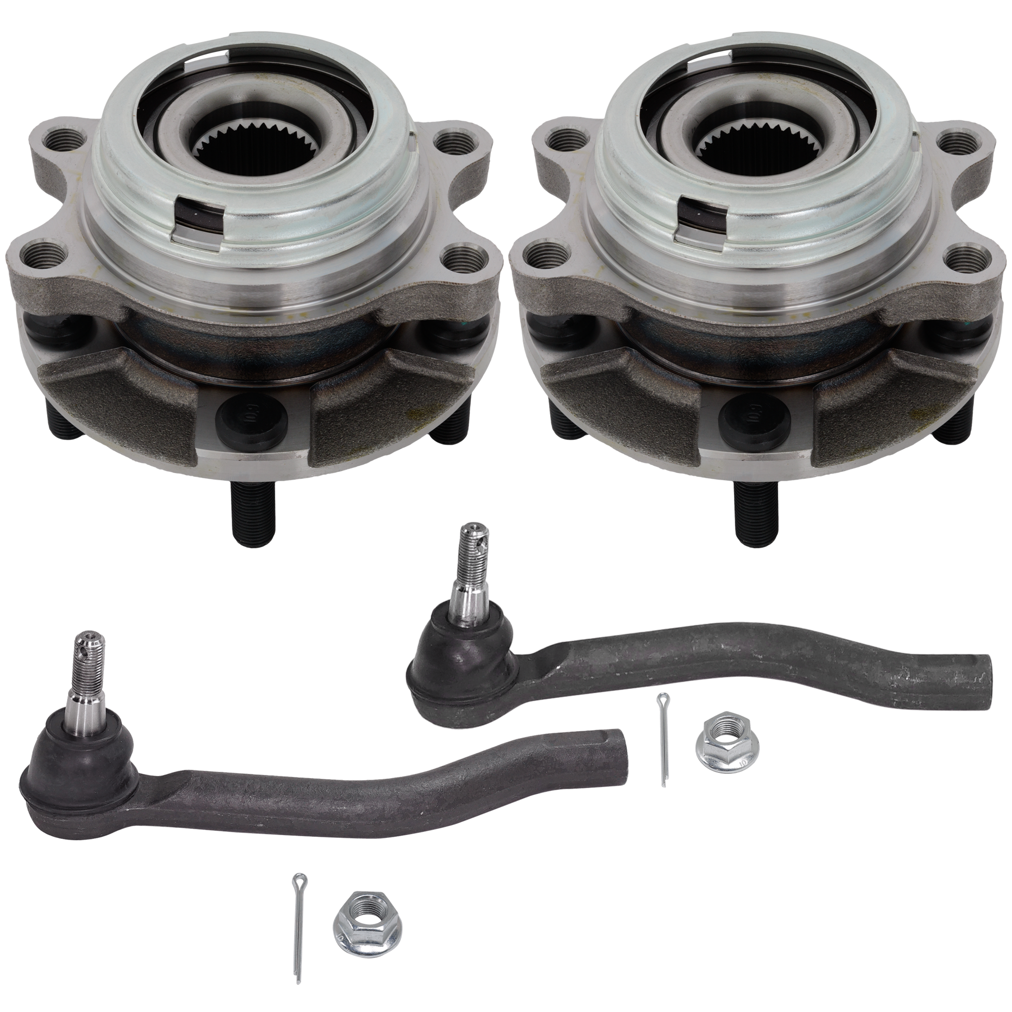 AM PATHFINDER 13-20 SUSPENSION KIT 4 pc Kit with Wheel Hub and Tie Rod End SKU KIT 081324 C1053 OEM D86403KA0B D85203KA0B 91285204