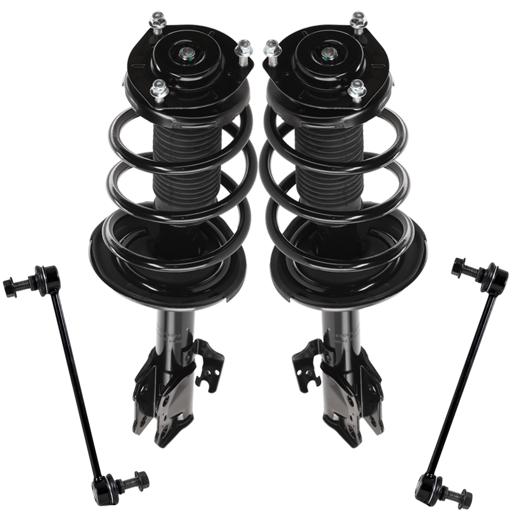 AM HIGHLANDER 08-11 FRONT FULLY LOADED STRUT RH AND LH 3 pc kit Gas Charged Twin tube with Sway Bar Link SKU KIT 081324 C1083 OEM 2333319R LS5494032R SR4450-172