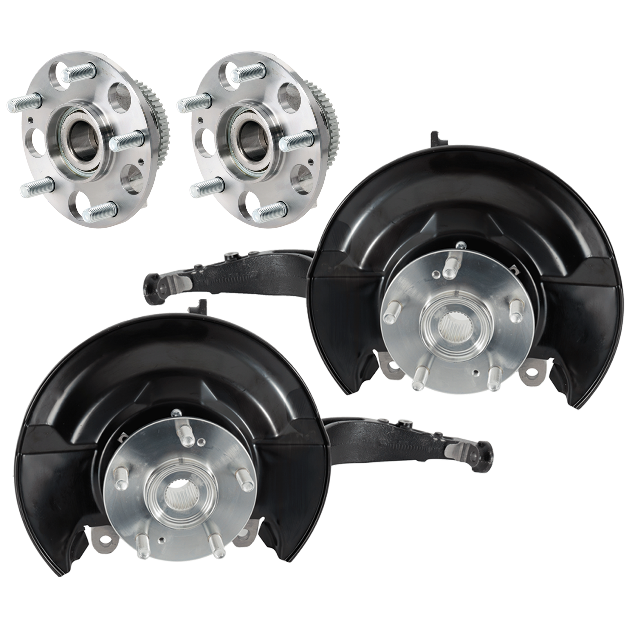 AM ACCORD 03-07 FRONT KNUCKLE RH AND LH 4 pc Kit Loaded with Wheel Hub SKU KIT 081324 C1116 OEM 510073-9360300-44300SDAA52-446