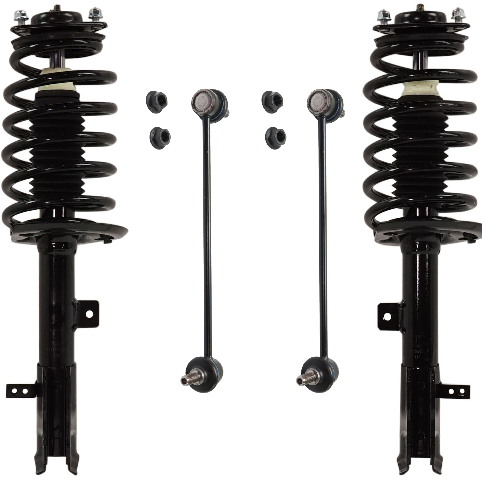 AM PATRIOT 11-17 FRONT FULLY LOADED STRUT RH AND LH 4 pc Kit with Sway Bar Link SKU KIT 081324 C1137 OEM 5168165AB SR4508-5168219AB SR4