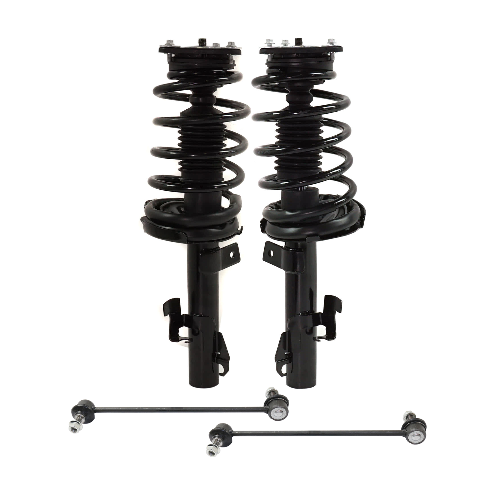 AM 5-12-15 FRONT FULLY LOADED STRUT RH AND LH 4 pc Kit with Sway Bar Link SKU KIT 081324 C1152 OEM 818261 PM7001192-882411-233631