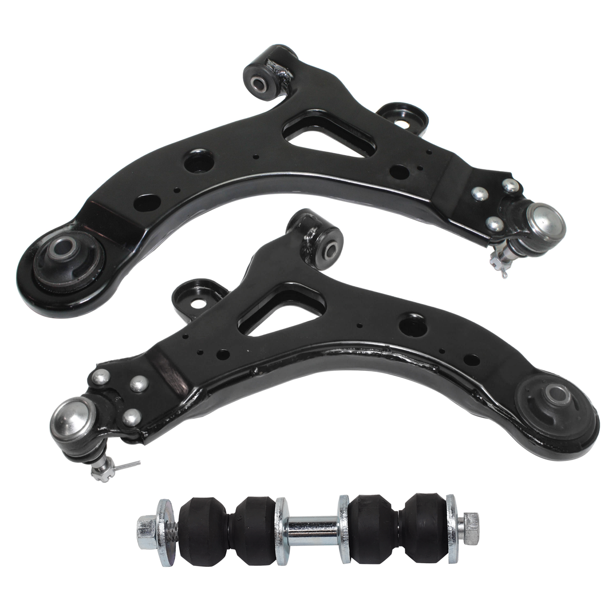 AM RENDEZVOUS 02-07 FRONT CONTROL ARM RH AND LH Lower w ball joint s 3 pc Kit with Sway Bar Link SKU KIT 081324 C1163 OEM 10318097-10318098-2652257-5451