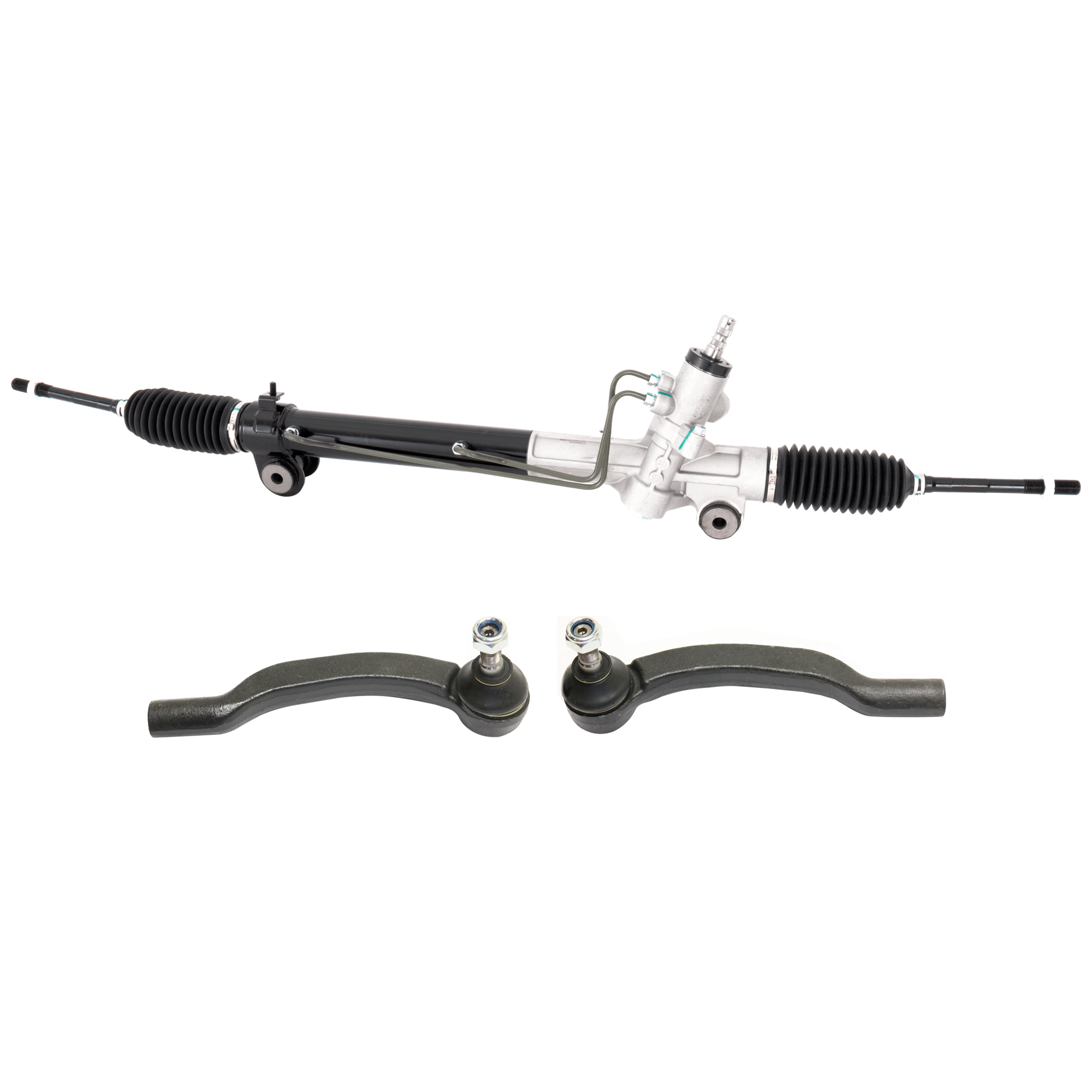 AM SIENNA 04-10 STEERING RACK Front RH and LH Power w Inner Tie Rods 3 pc Kit with Tie Rod End SKU KIT 081324 C1181 OEM 4425008040-4425008041-1015314