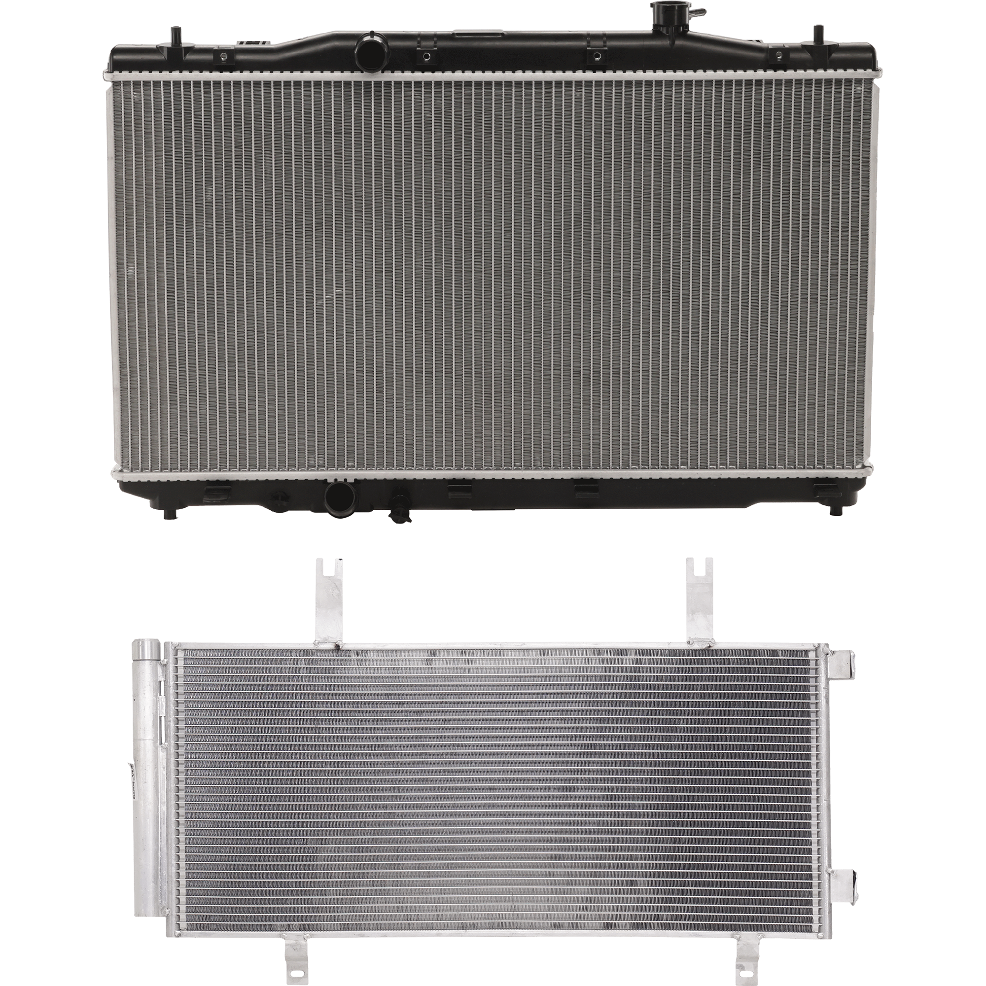 AM ACCORD 18-22 RADIATOR 2 pc kit 4 cyl. 1.5L 2.0l Engines SKU KIT 081324 C1372 Partslink HO3010245 HO3030170 OEM 190106B2A01-190106A0A01-80100T