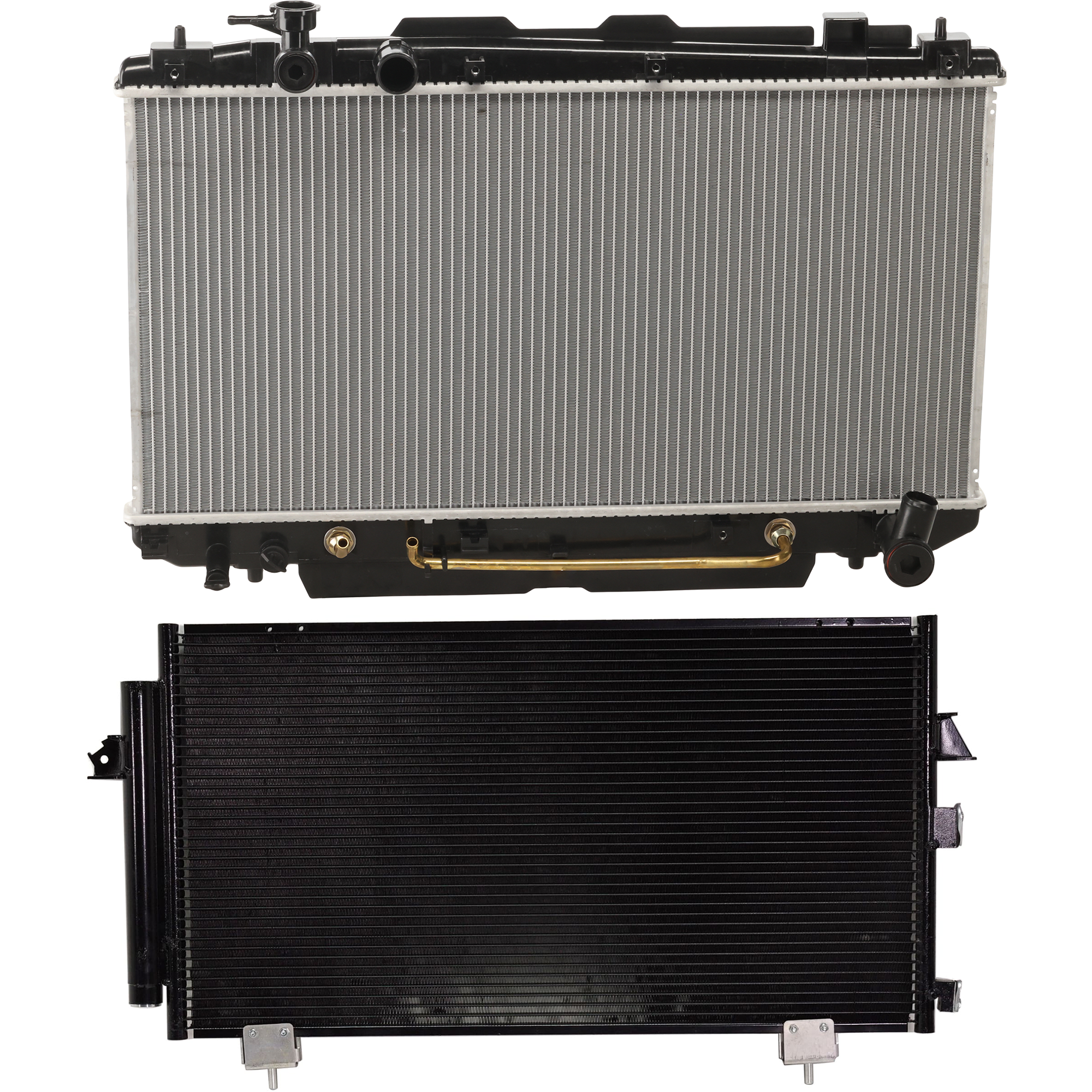 AM RAV4-01-05 RADIATOR 2 pc kit with A C Condenser SKU KIT 081324 C1416 Partslink TO3010157 TO3030193 OEM 1640028190-8846042070-88460420