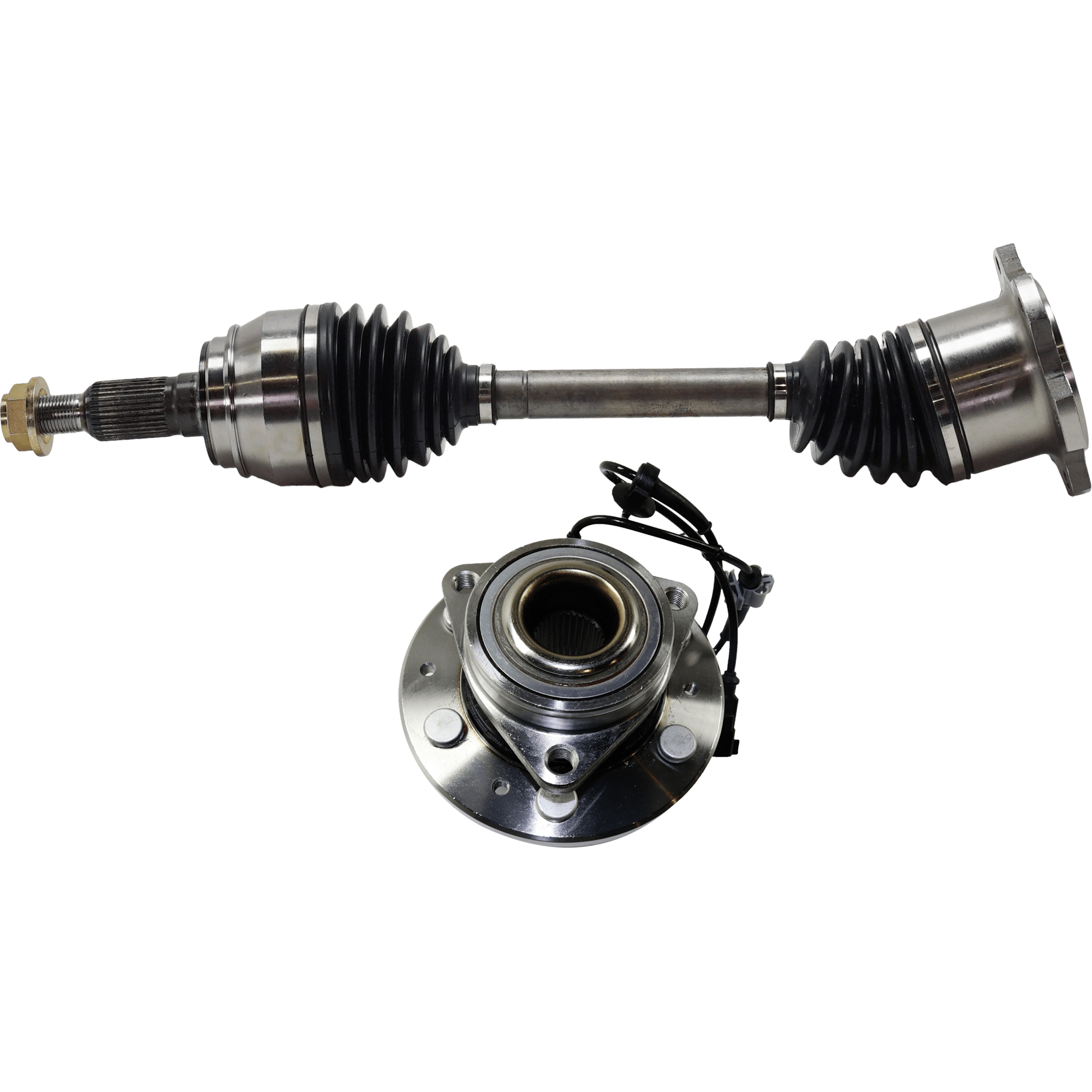 AM TAHOE 15-20 SILVERADO 1500-14-18 FRONT CV AXLE ASSEMBLY RH AND LH 2 pc Kit with Wheel Hub SKU KIT 081324 C1496 OEM 23356814
