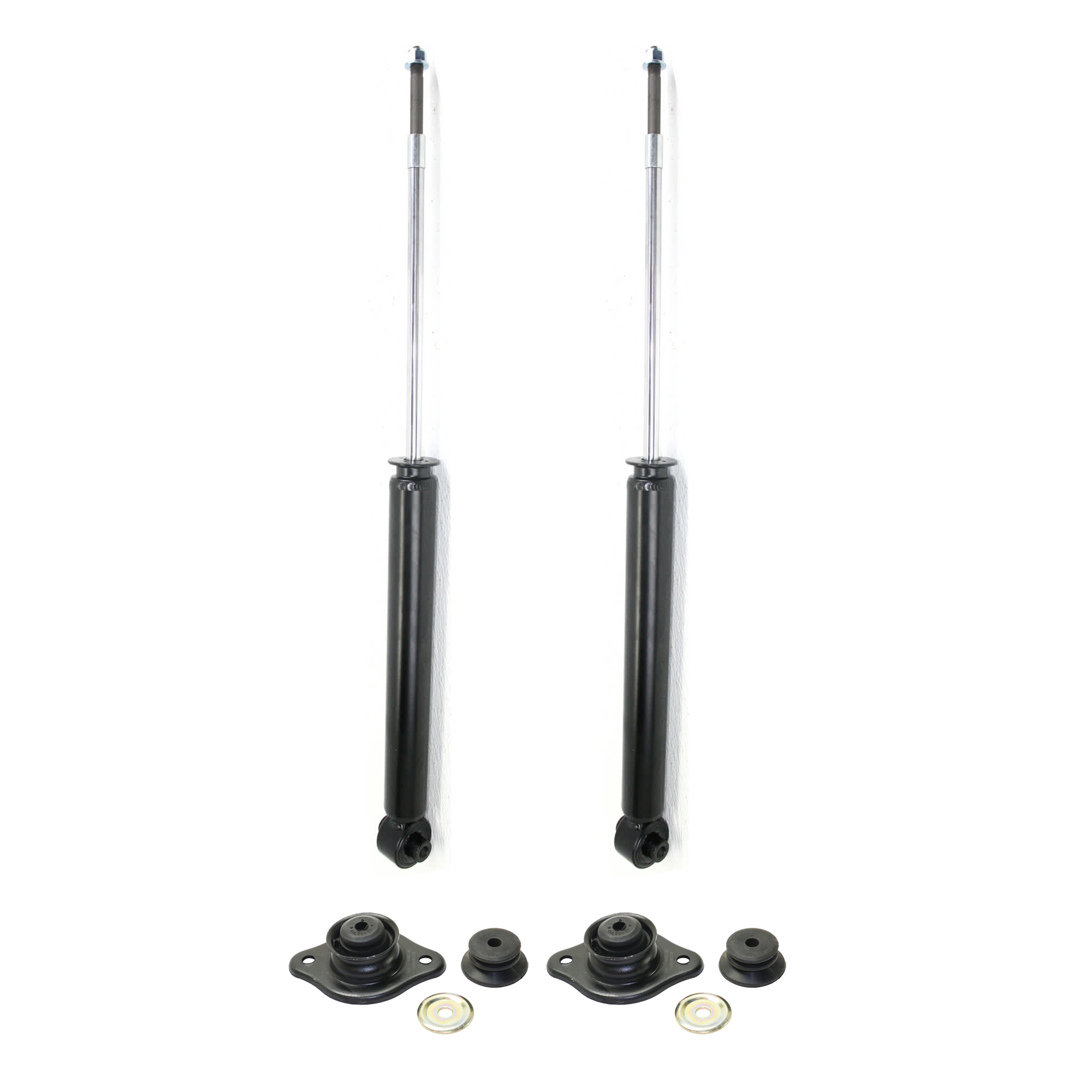 AM AVEO 04-11 AVEO5-07-11 REAR SHOCK RH AND LH Gas Charged Twin tube 4 pc Kit with Shock Absorber and Strut Mount SKU KIT 081324 C1498 OEM 96456713