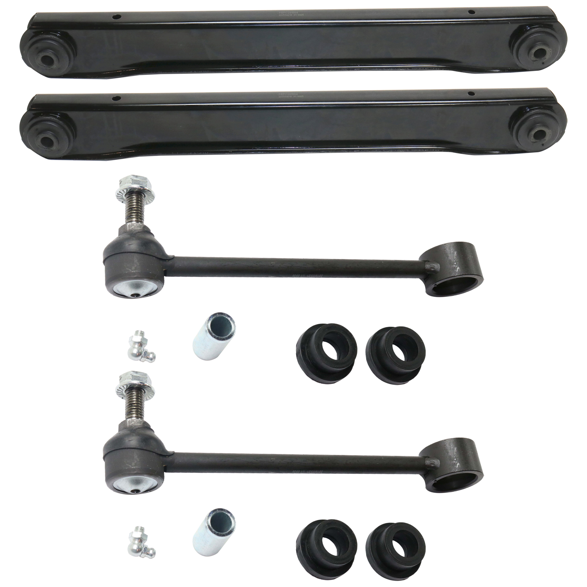 AM TAHOE 00-20 REAR CONTROL ARM RH AND LH Lower w o ball joint s 4 pc Kit with Sway Bar Link SKU KIT 081324 C1499 OEM 15239738-18391-2651634-5451425