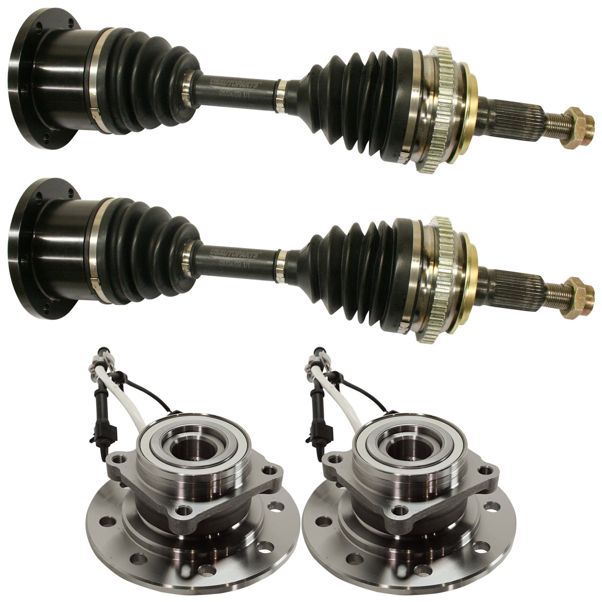 AM K1500 K2500-96-00 FRONT HUB ASSEMBLY RH AND LH 4 pc kit w Wheel Hub SKU KIT 081324 C1591