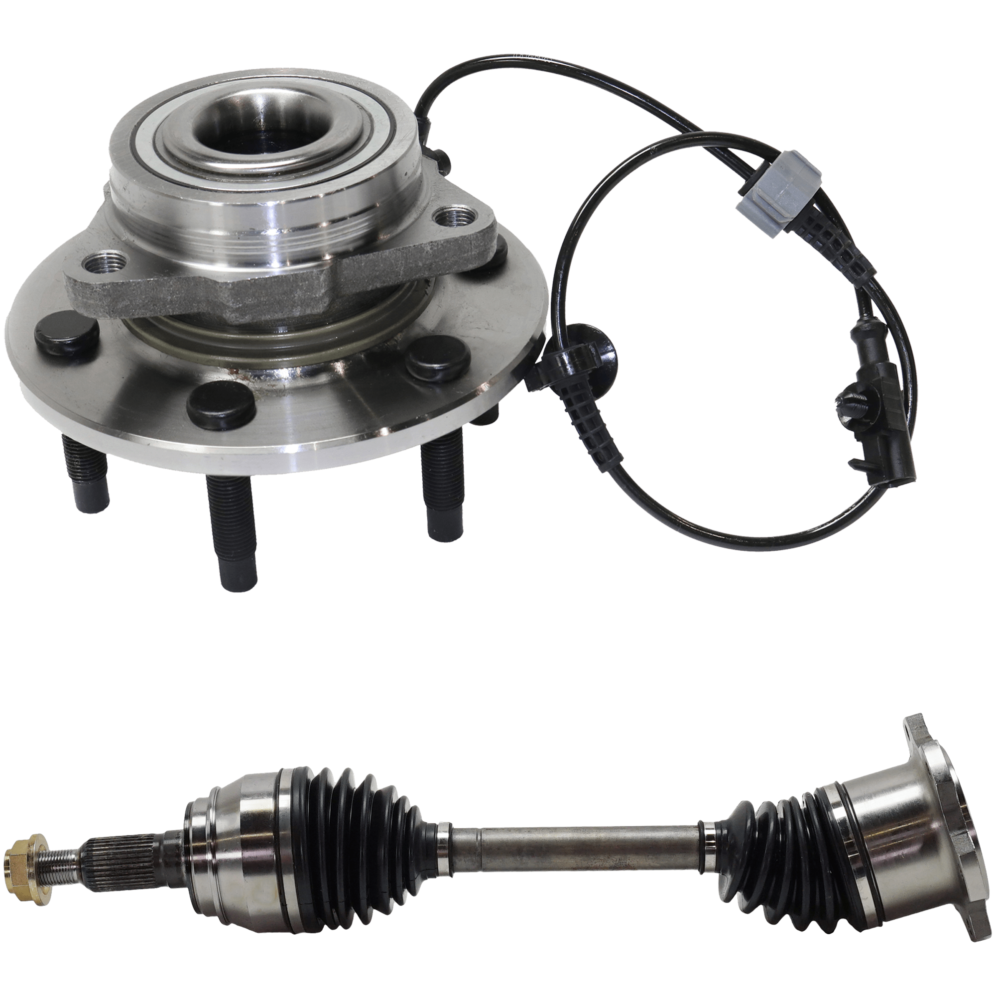AM TAHOE 07-14 SIERRA 1500-07-13 FRONT CV AXLE ASSEMBLY RH AND LH 2 pc Kit with Wheel Hub SKU KIT 081324 C1592 OEM 22841381