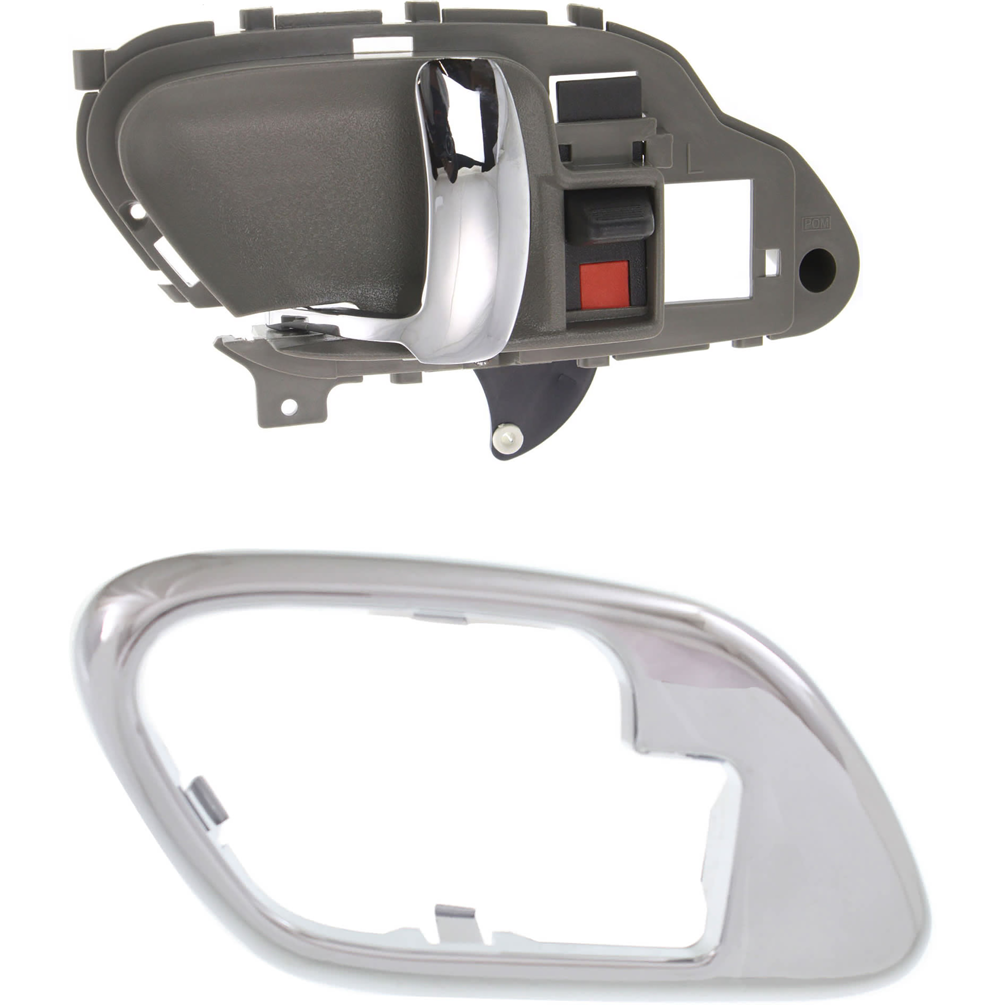 AM TAHOE 95-00 FRONT DOOR HANDLE CASE LH 2 pc Kit Chrome with Door Handle Trim and Interior Door Handle SKU KIT 081324 C1624 Partslink IDH010031 OEM Performance 15708043 PFM