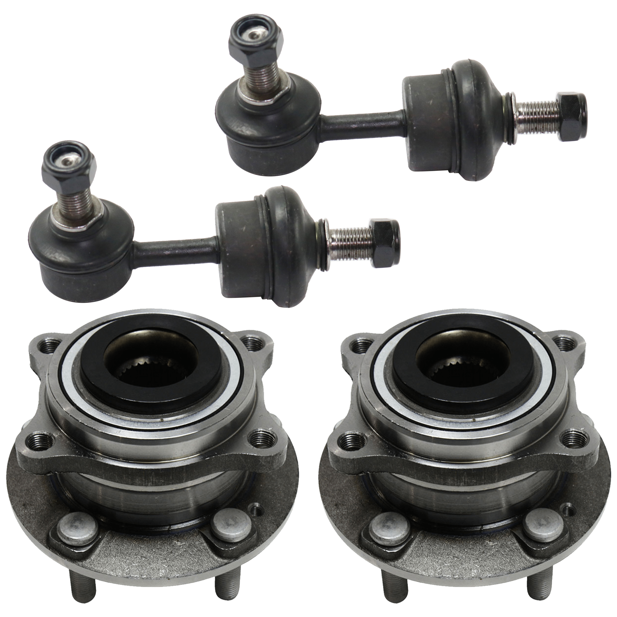 AM SANTA FE 13-14 SORENTO 14-15 FRONT OR REAR HUB ASSEMBLY RH AND LH 4 pc kit with Sway Bar Link SKU KIT 081324 C1703 OEM 555303R000