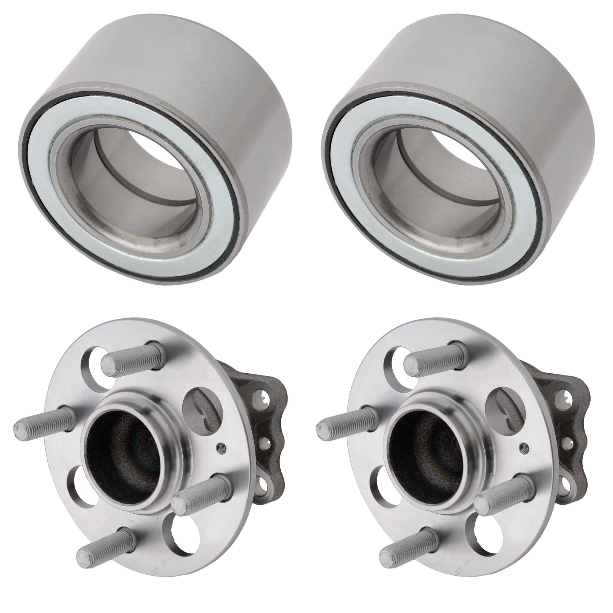 AM ACCENT 12-17 FRONT REAR HUB ASSEMBLY RH AND LH 4 pc kit with Wheel Bearing SKU KIT 081324 C1706 OEM 52750OU000