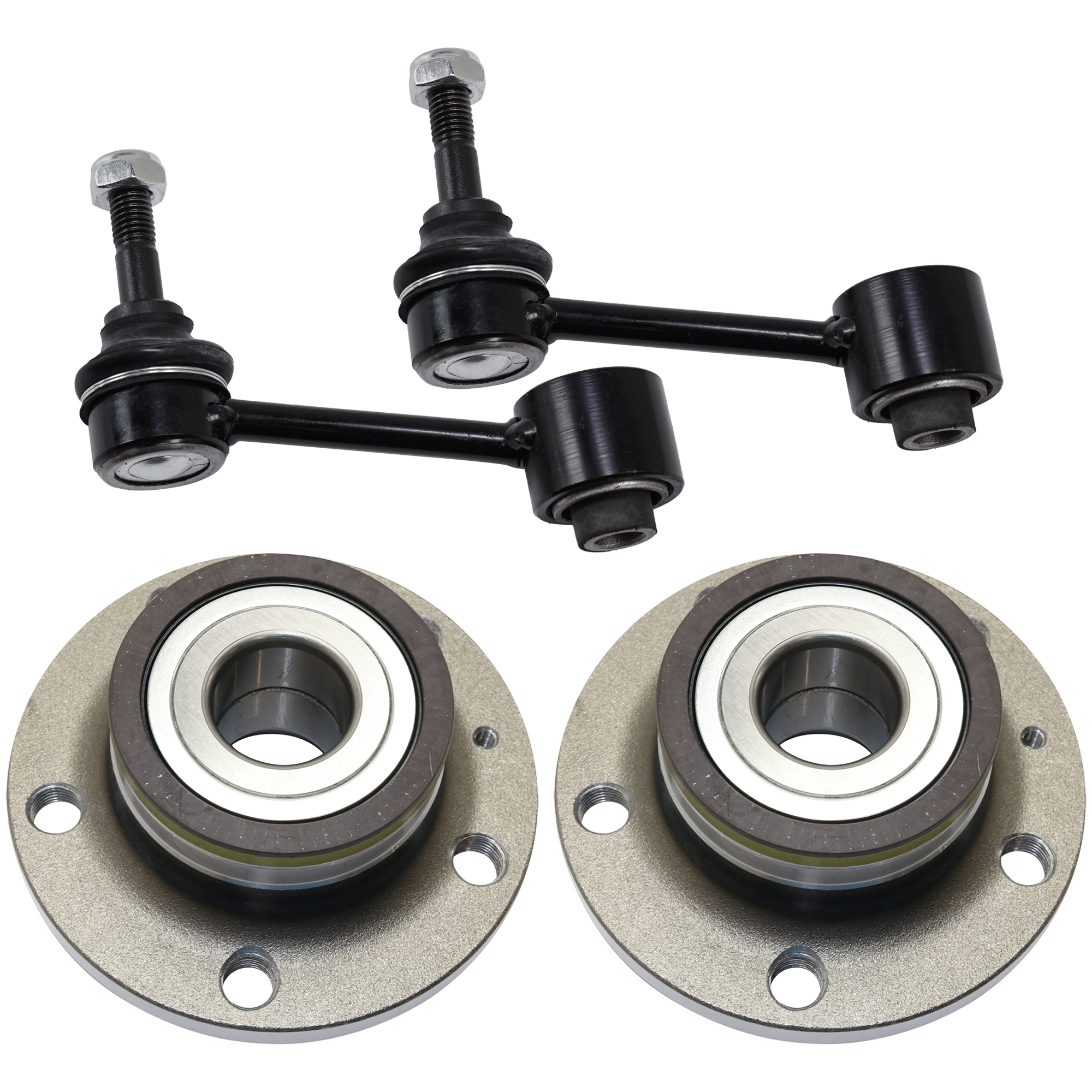 AM JETTA 05-18 HUB ASSEMBLY 4 pc kit with Sway Bar Link SKU KIT 081324 C1926 OEM 23320-29446-29447-512319-51623