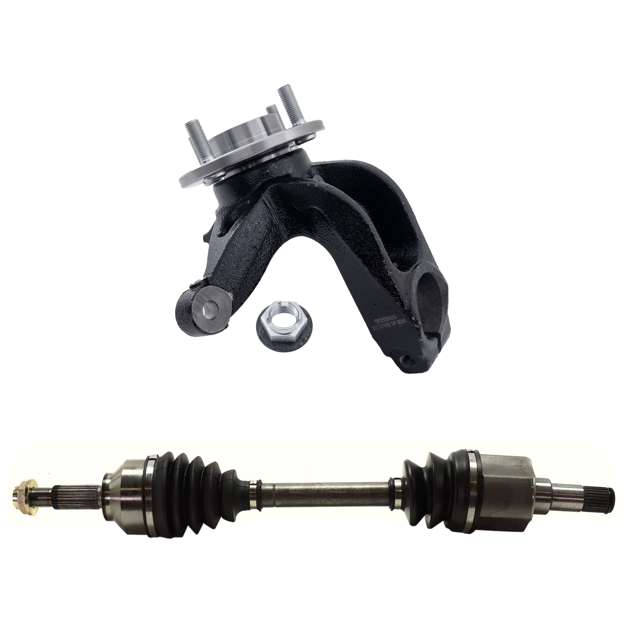 AM FOCUS 06-11 FRONT KNUCKLE LH 2 pc Kit Steering with Axle Assembly SKU KIT 081324 C1936