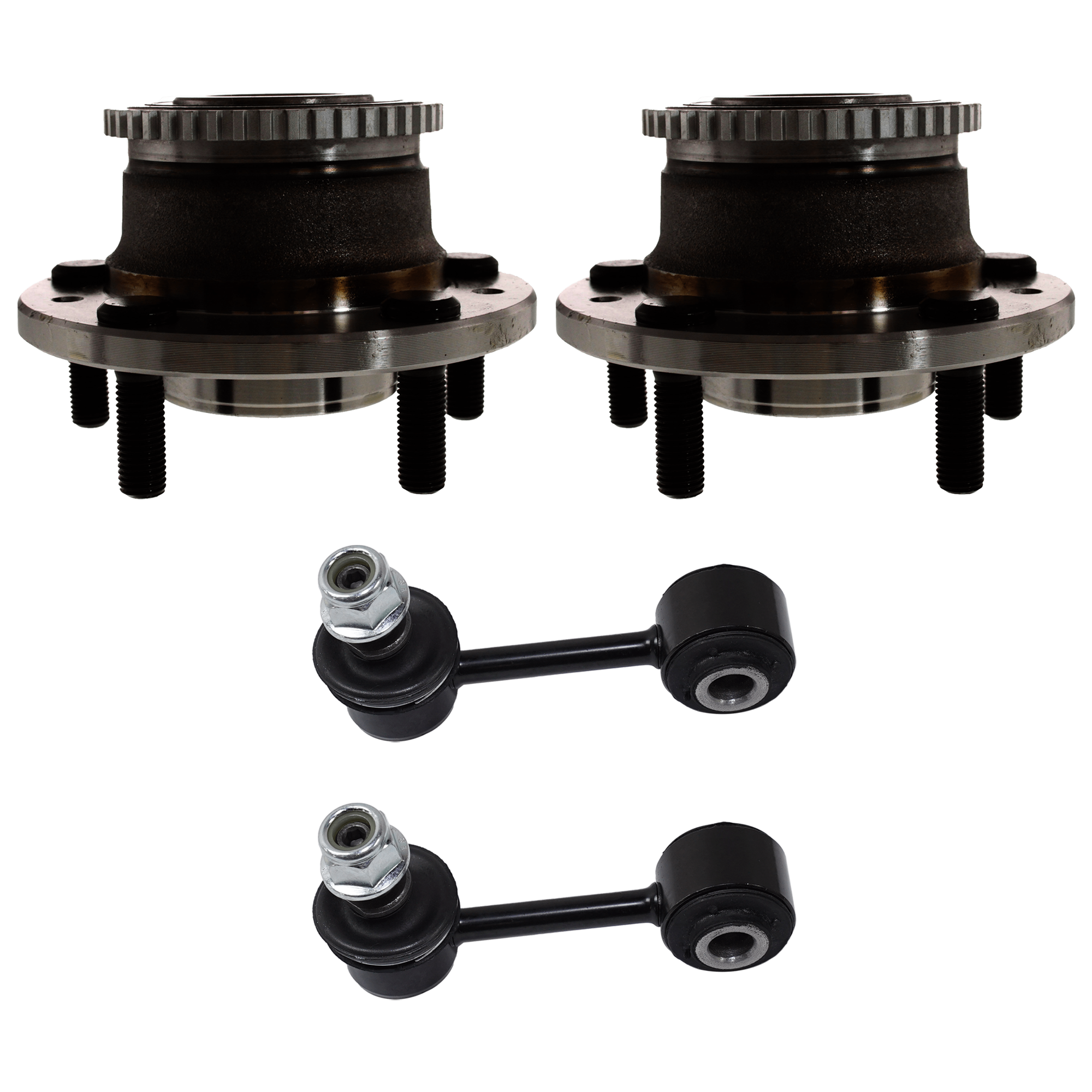 AM FUSION 06-12 MILAN 06-11 REAR HUB ASSEMBLY RH AND LH 4 pc kit with Sway Bar Link SKU KIT 081324 C1946 OEM 102109-516229-712271-40645001