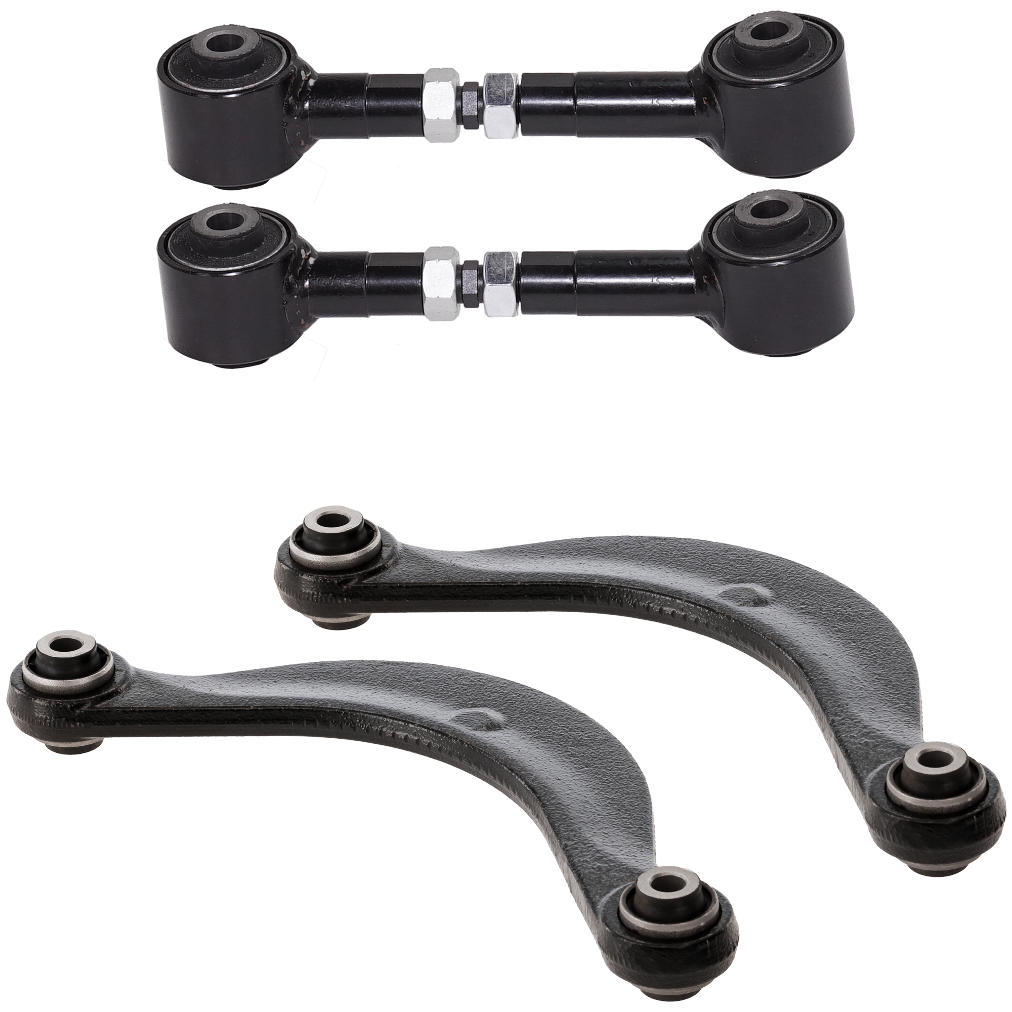 AM MAZDA 6-03-08 FUSION 06-12 LATERAL LINK 4 pc Kit with Control Arm SKU KIT 081324 C1948 Partslink MA5512101 OEM 9E5Z5500A G26A28500B G26A28C10