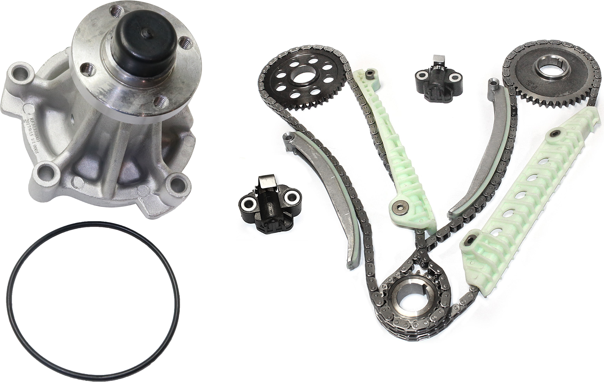 AM EXPEDITION 01-04 EXPLORER 02-05 TIMING CHAIN KIT 2 pc kit with Water Pump SKU KIT 081324 C1952 OEM 90387SG 3L3Z8501CA