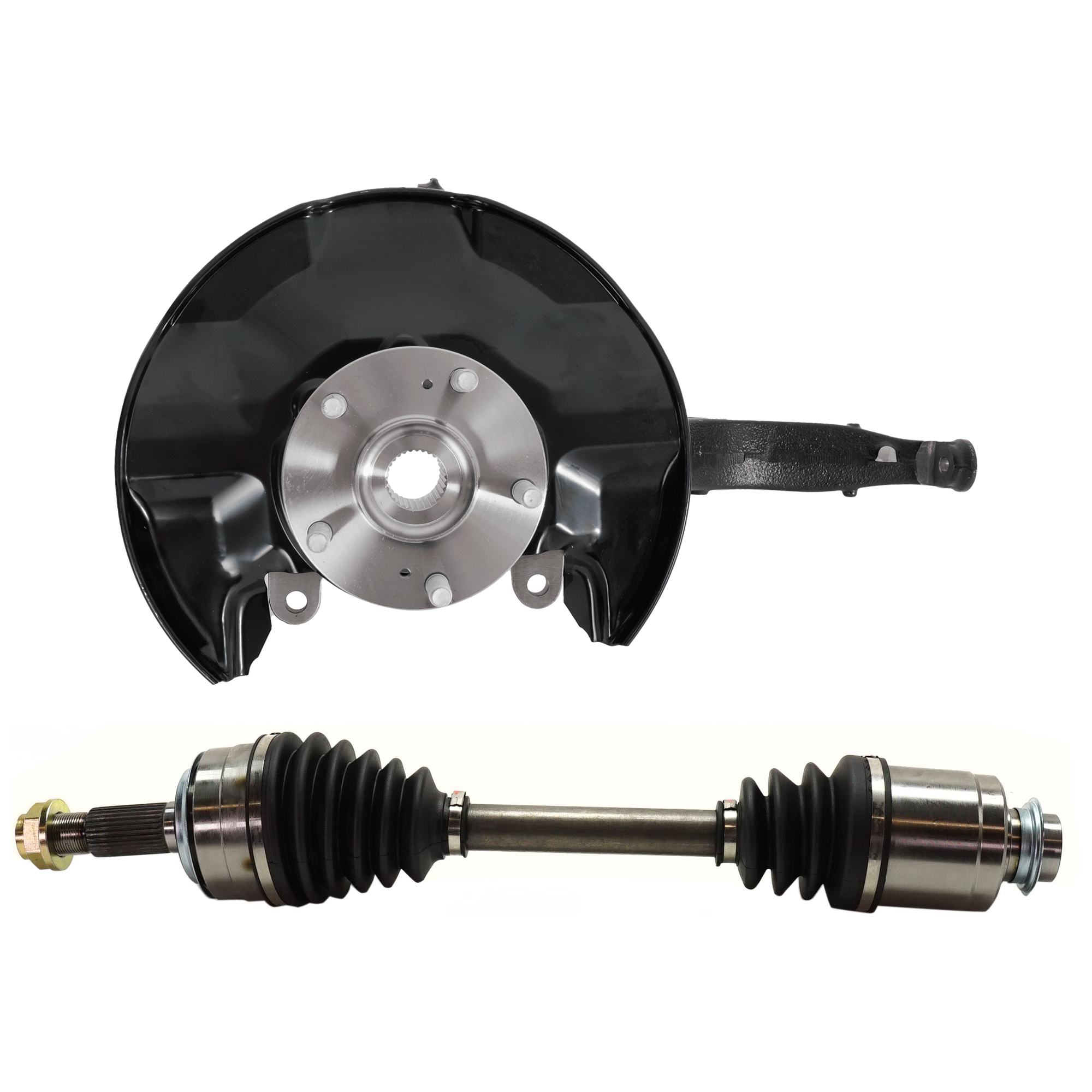 AM TSX 09-14 ACCORD 08-12 FRONT KNUCKLE RH 2 pc Kit Loaded with Axle Assembly SKU KIT 081324 C1966