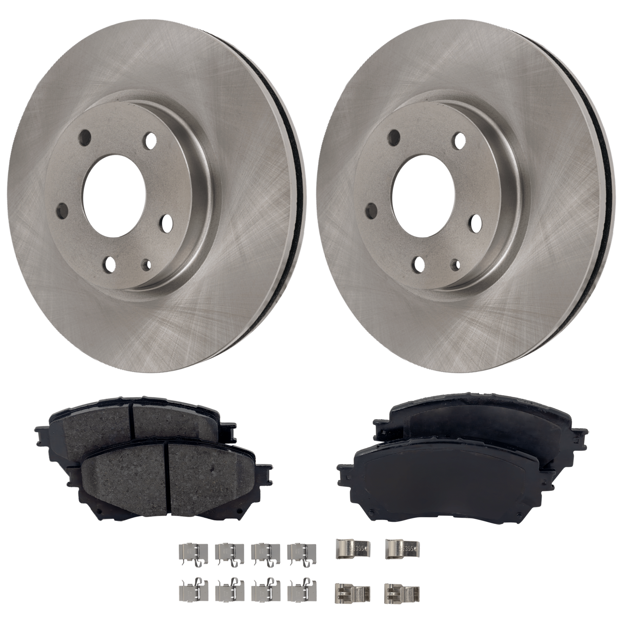 AM MAZDA 6-14-18 FRONT BRAKE DISC AND PAD KIT 2 Wheel Set SKU KIT 081324 C2130 OEM 44772-44893-0833578-850319-981