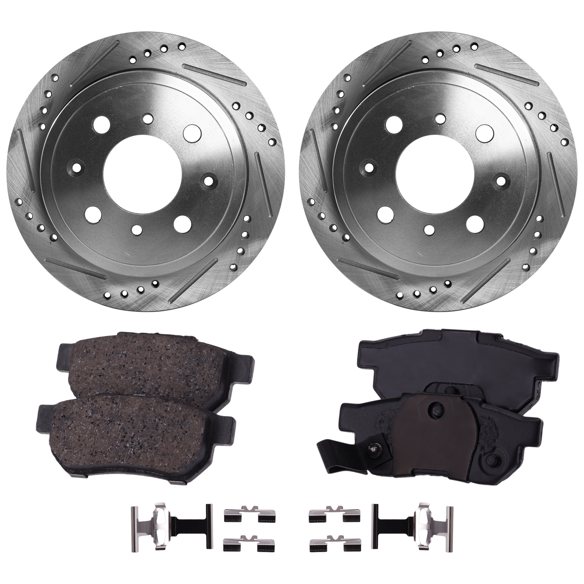 AM CRX 90-91 REAR BRAKE DISC AND PAD KIT 2 Wheel Set SKU KIT 081324 C2137 OEM 148-3258-19886-25199-31037