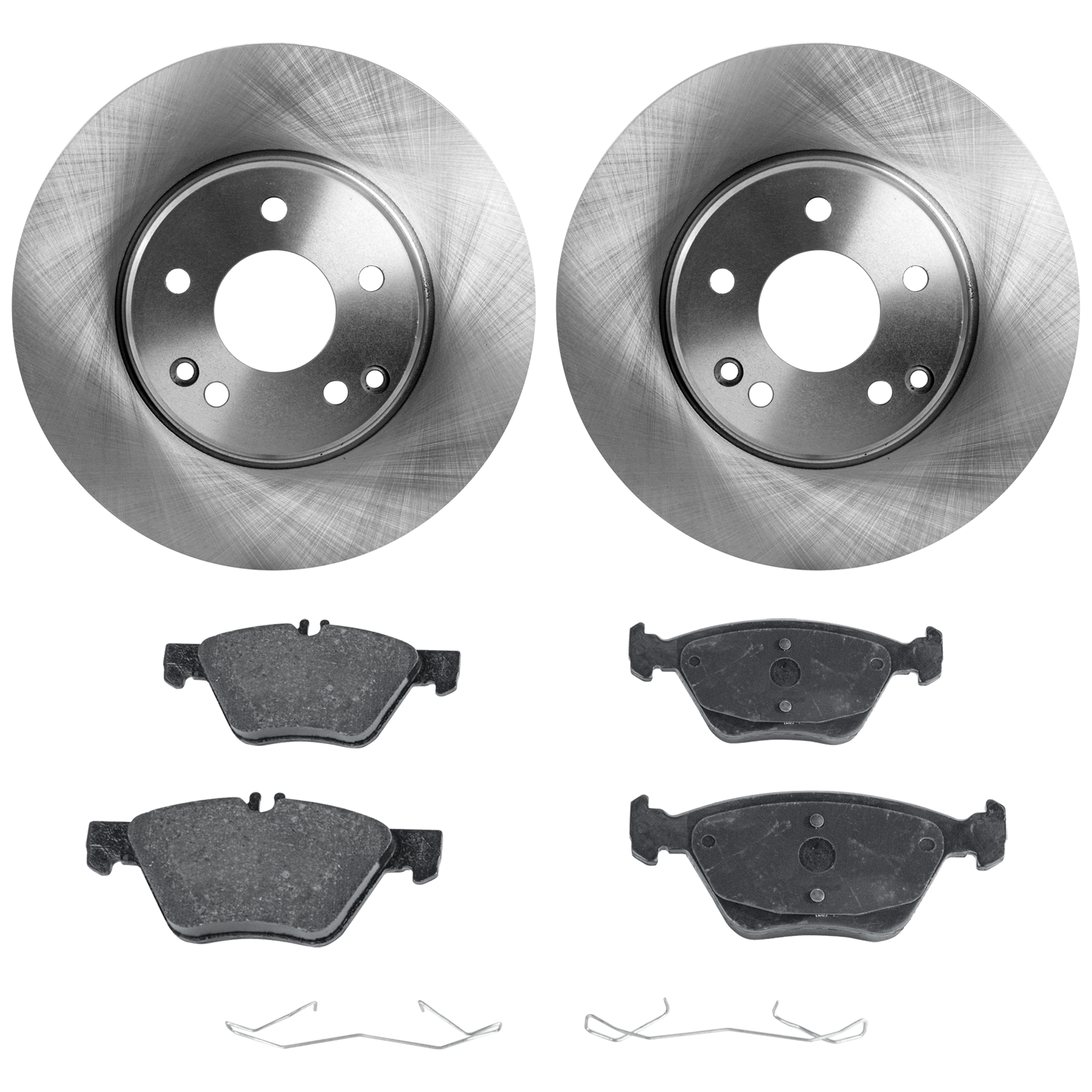 AM E320-98-03 FRONT BRAKE DISC AND PAD KIT 2 Wheel Set SKU KIT 081324 C2161 OEM 34101-96767-145494-0832792-600