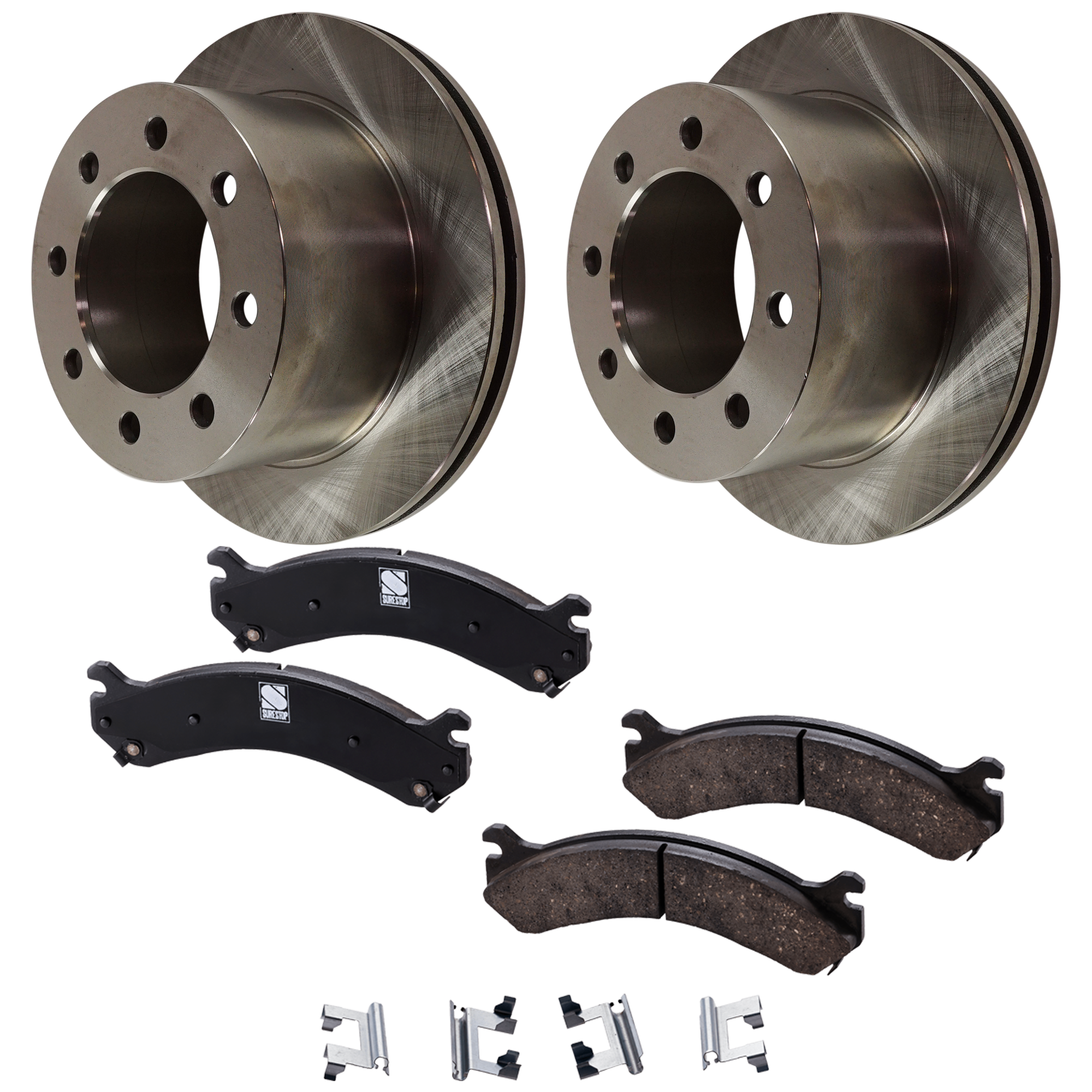 AM SILVERADO 3500 SIERRA 3500-01-06 REAR BRAKE PAD SET 2 Wheel Set SKU KIT 081324 C2168 OEM 15769474-15886464-18044346-191