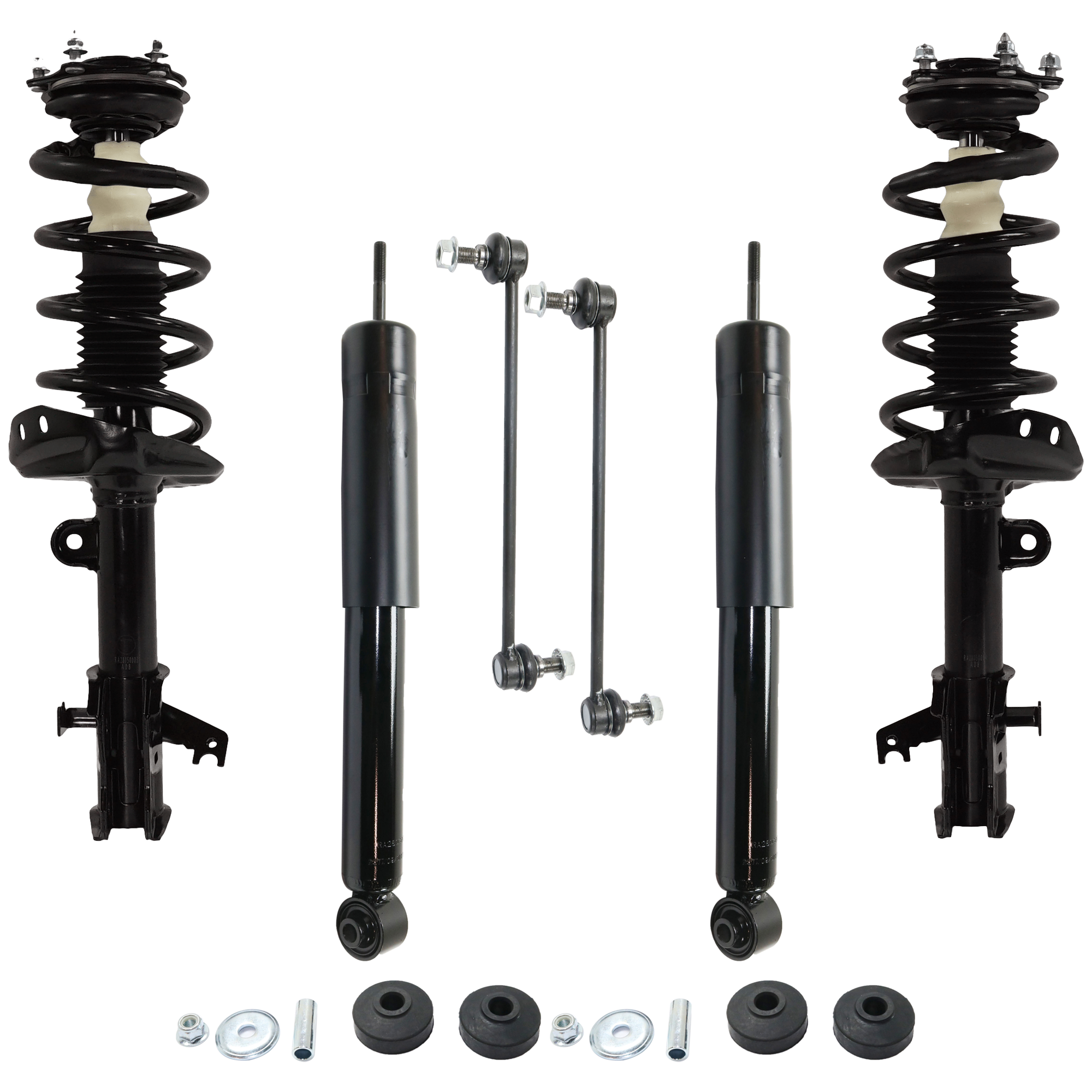 AM RDX 07-12 FRONT AND REAR SHOCK ABSORBER AND STRUT ASSEMBLY RH AND LH 6 pc kit with Sway Bar Links SKU KIT 081324 C529