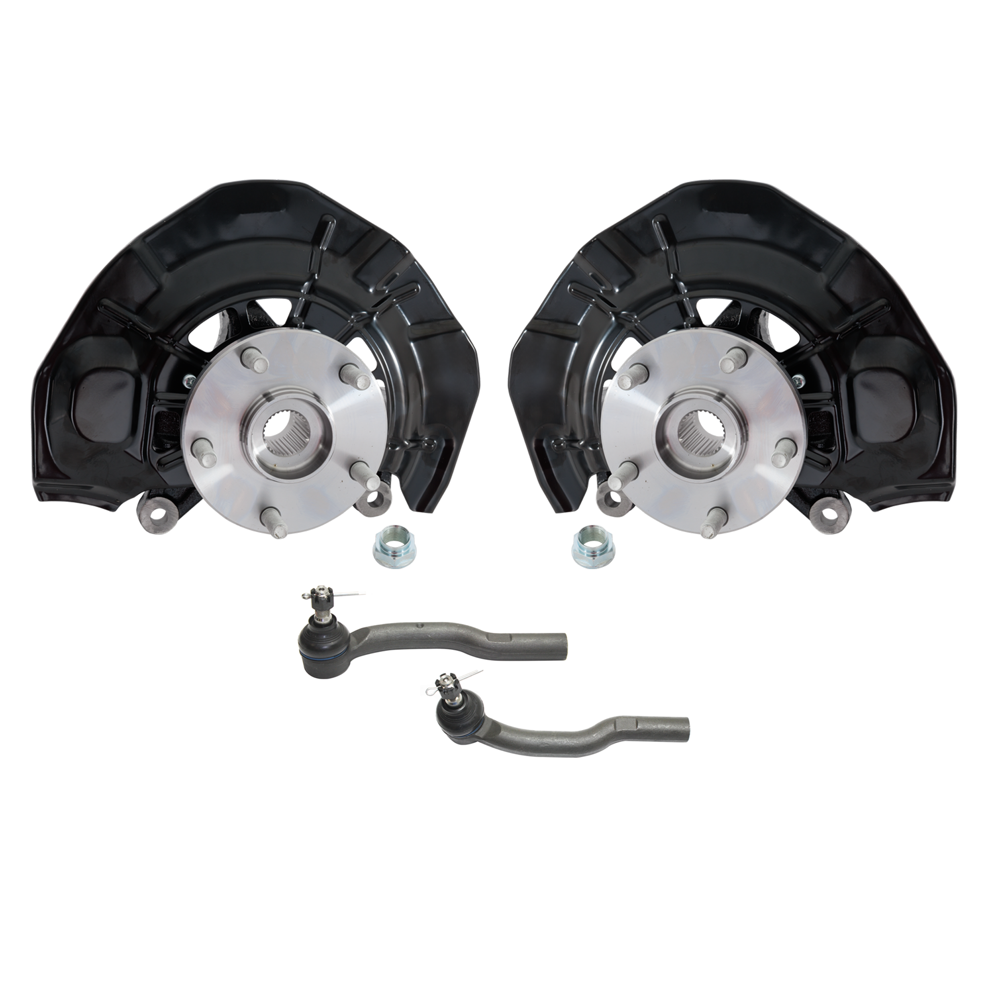 AM ES350-07-12 CAMRY 07-11 FRONT KNUCKLE RH AND LH 4 pc Kit Loaded with Tie Rod End SKU KIT 081324 C650 OEM 4350228100-4778106110-90080361