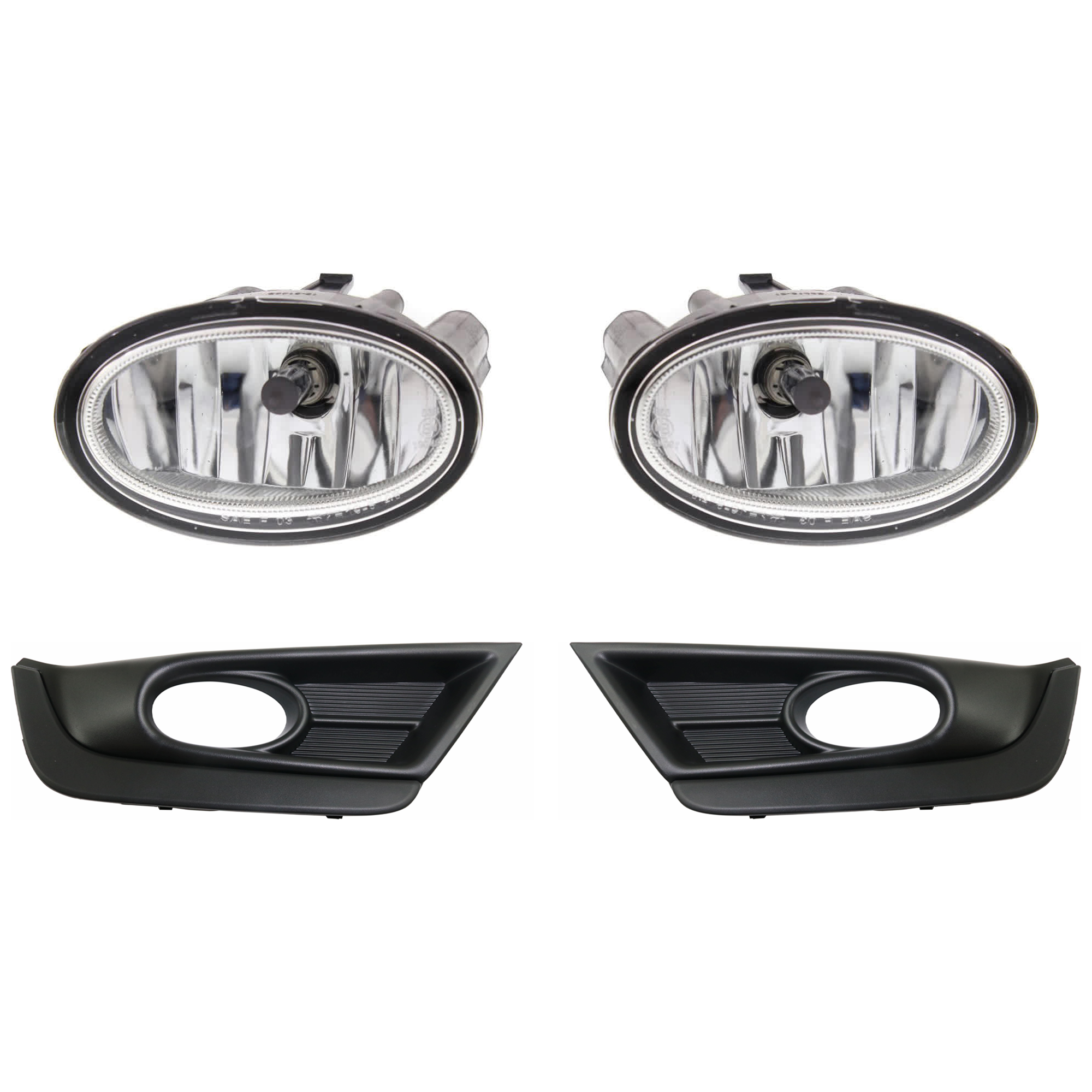 AM CR V 17-19 FRONT FOG LAMP RH 4 pc kit Assembly Halogen SKU KIT 081324 C683 Partslink HO2592141 HO2593141 HO1038134 HO1039134 OEM 33900TLAA21-33901SLE305-33950T