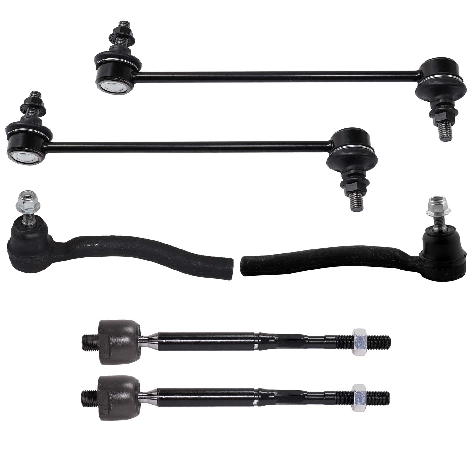 AM VERSA 12-19 SWAY BAR LINK 6 pc Kit with Tie Rod End SKU KIT 081324 C721 OEM 1017014-2653084-5451798-45G208