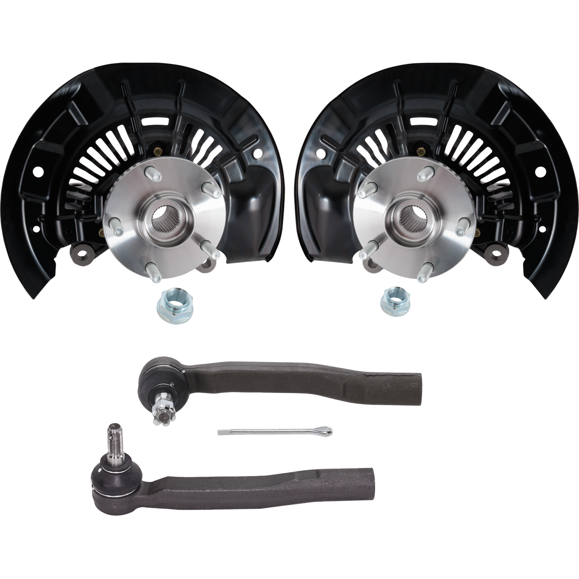 AM SIENNA 11-17 FRONT KNUCKLE RH AND LH 4 pc Kit Steering with Tie Rod End SKU KIT 081324 C740 OEM 4321108030-4350208030-90369450