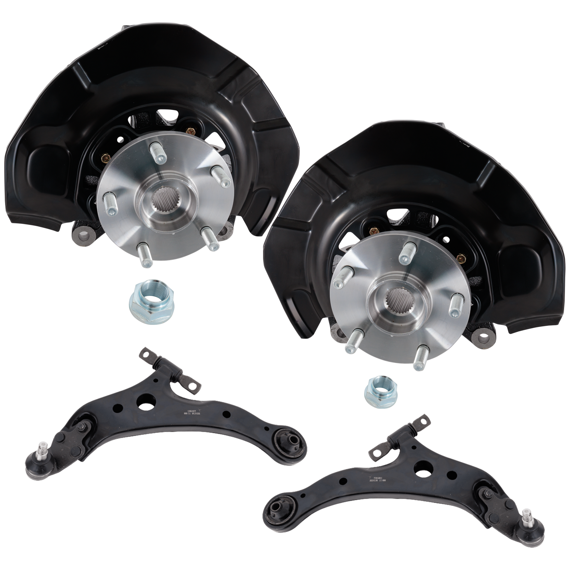 AM CAMRY 07-09 FRONT KNUCKLE RH AND LH 4 pc Kit Steering with Control Arm SKU KIT 081324 C847 OEM 4778106110-9008036193-90369450