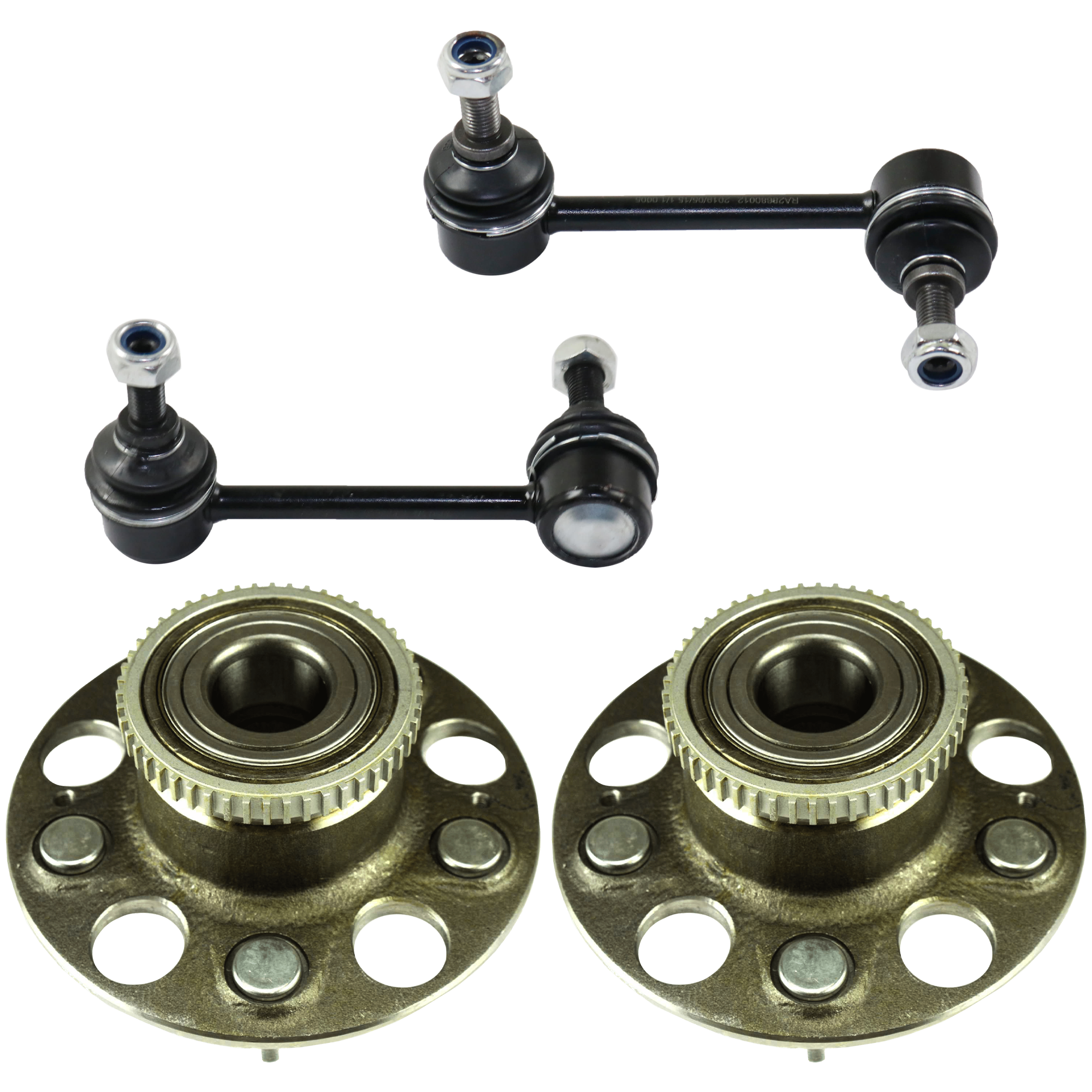 AM ACCORD 08-12 REAR HUB ASSEMBLY RH=LH 4 pc kit with Sway Bar Link SKU KIT 081324 C880 OEM 102090-512179-516163-712179-73