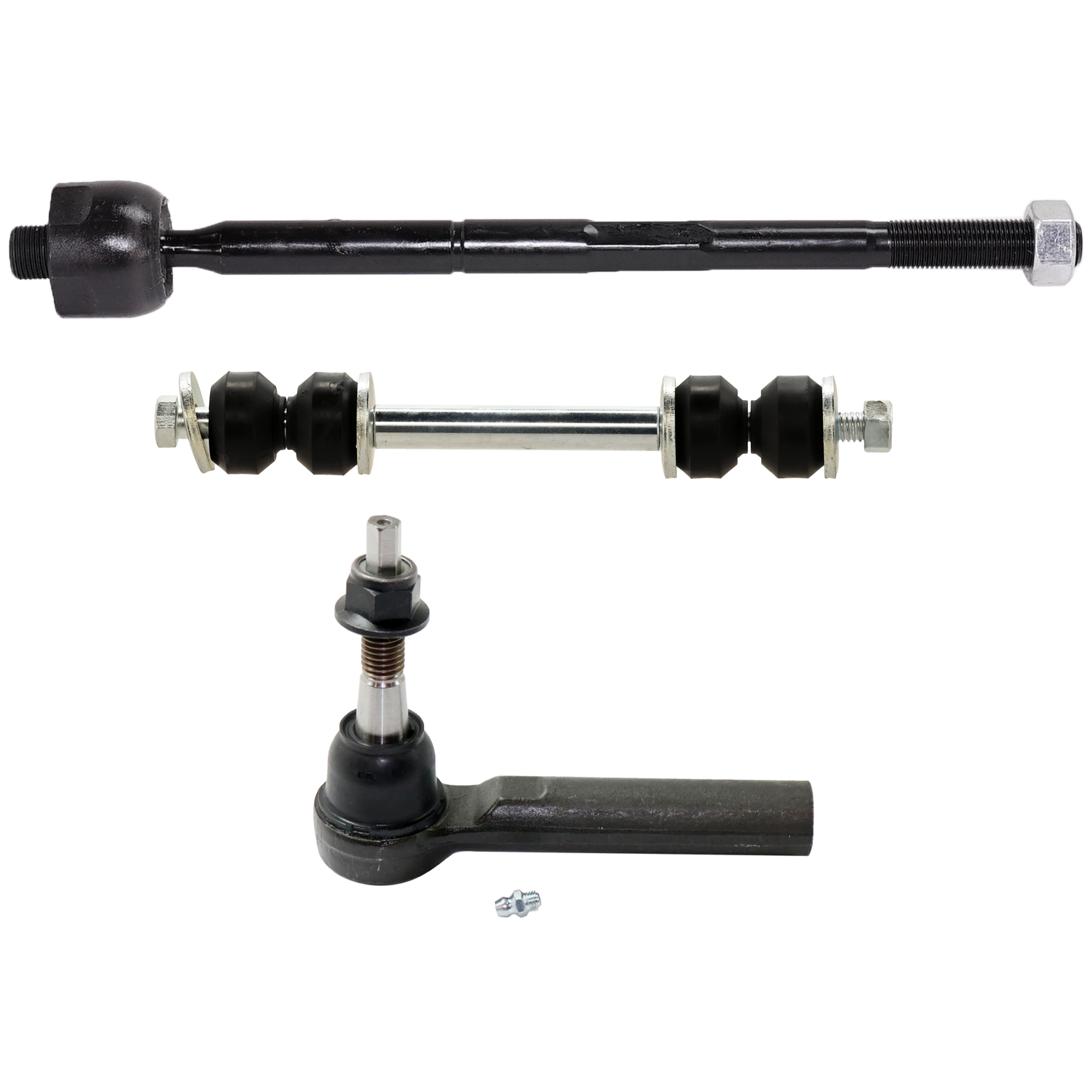 AM SILVERADO 1500-14-16 ESCALADE 15-16 FRONT TIE ROD RH AND LH Inner and Outer 5 pc kit with Sway Bar Link SKU KIT 081324 C899 OEM 45A10036-4012563 GES800948-228