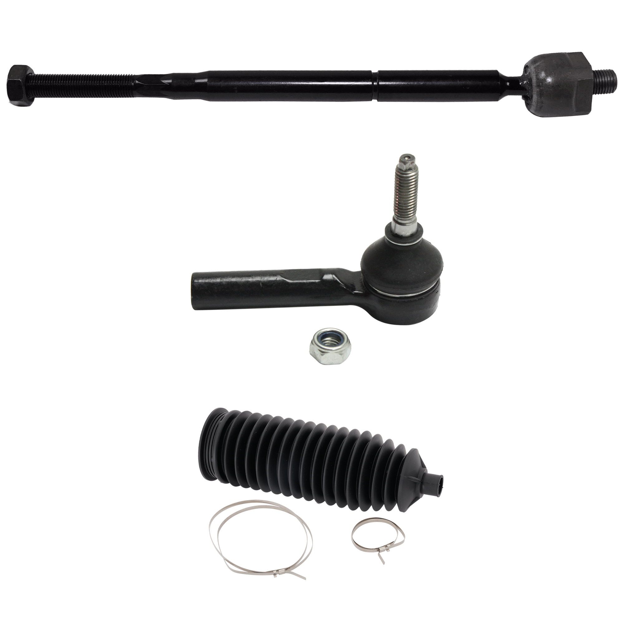 AM EQUINOX 05-07 TORRENT 06-07 FRONT TIE ROD RH AND LH Inner and Outer 3 pc kit with Steering Rack Boot SKU KIT 081324 C942 OEM 2693399-15140337-15220347-1914